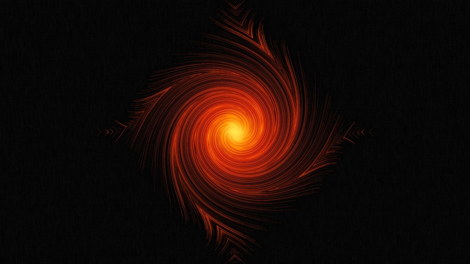 1920x1080 orange, Abstract, Glowing, Twist Wallpaper HD / Desktop and Mobile Background