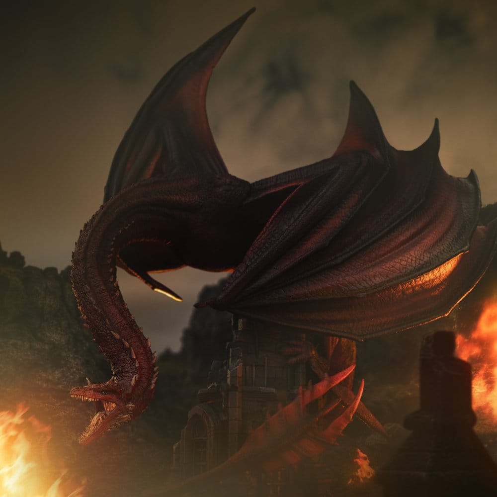 1000x1000 Caraxes House of the Dragon Icon Statue