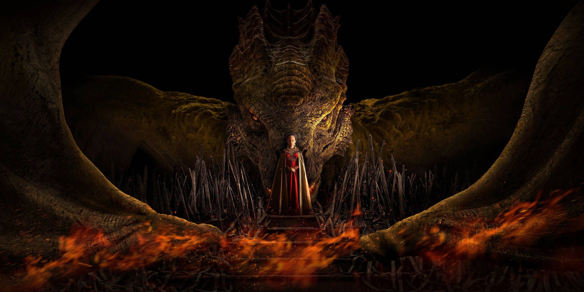 1920x962 House Of Dragon Caraxes Wallpaper