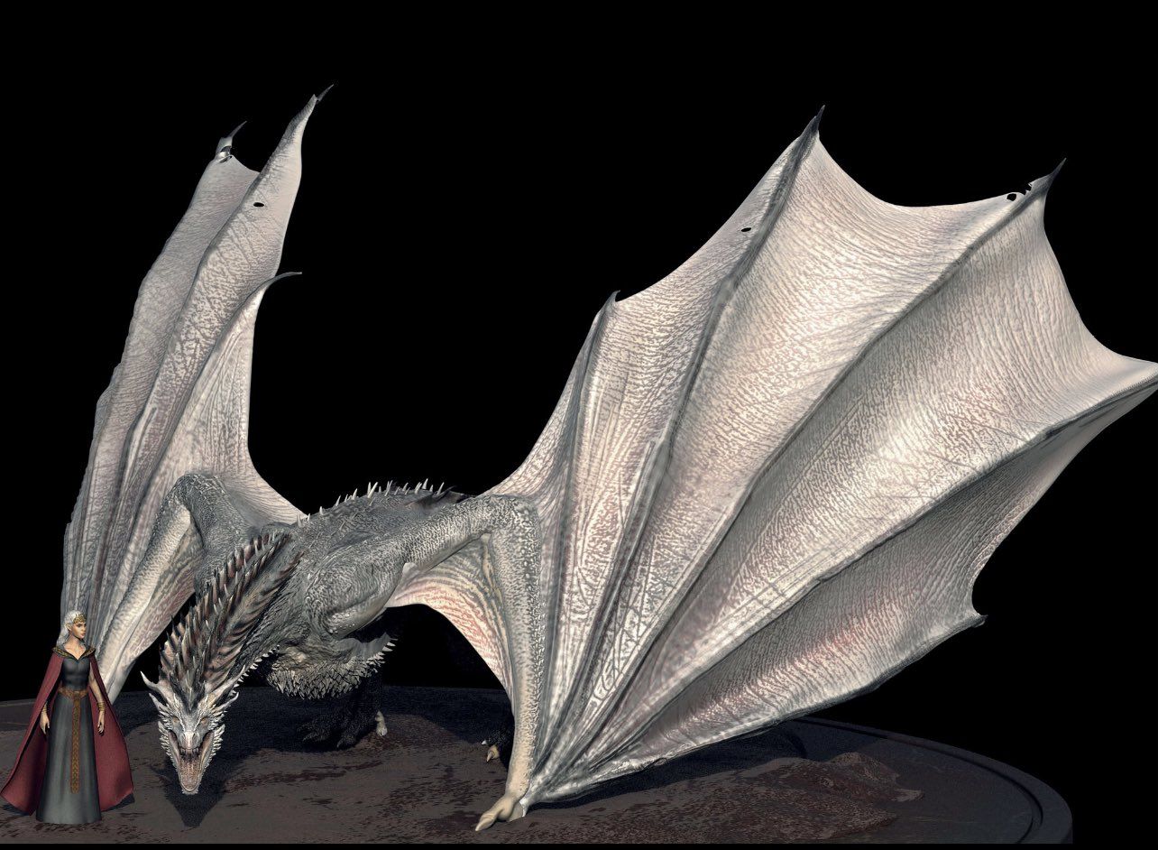1284x942 House of the Dragon concept art shows Chinese inspiration for Caraxes' design of Thrones