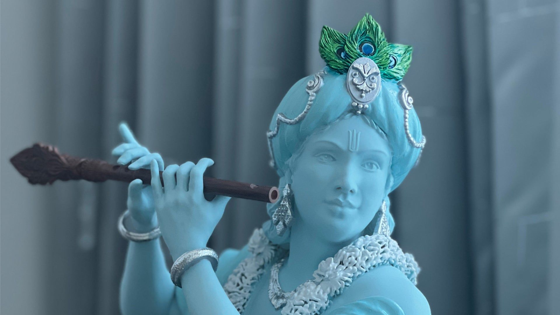 1920x1080 Krishna Dwarkadhish (Ethereal Blue)