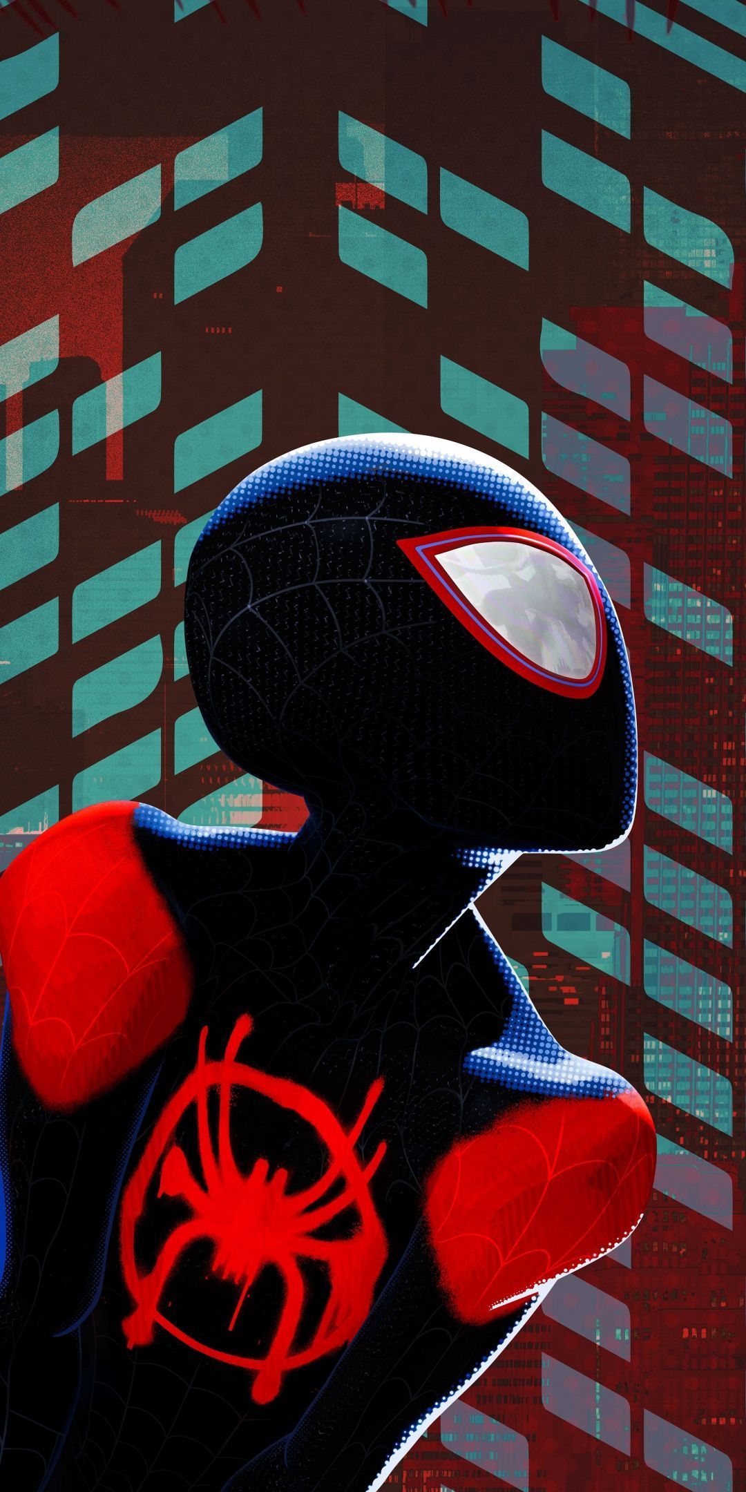 1080x2160 Miles Morales Suits Wallpaper