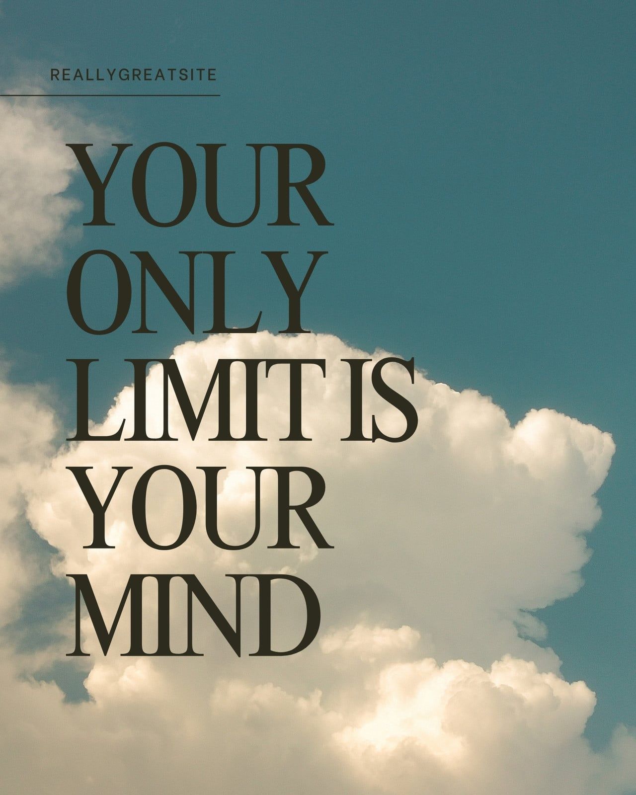 1280x1600 Free and customizable motivational templates