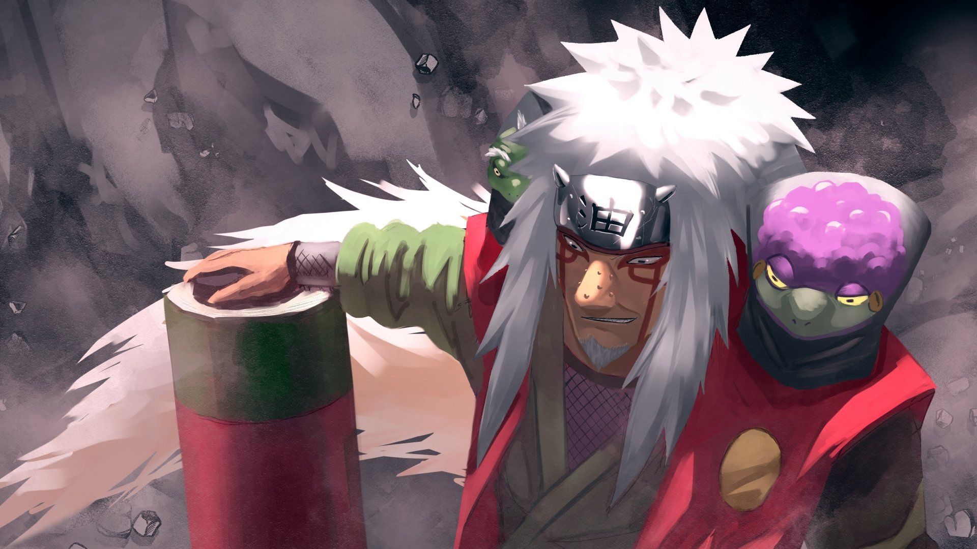 1920x1080 Naruto Sage & Jiraiya 4K Ultra HD Anime Wallpaper by しうx2232