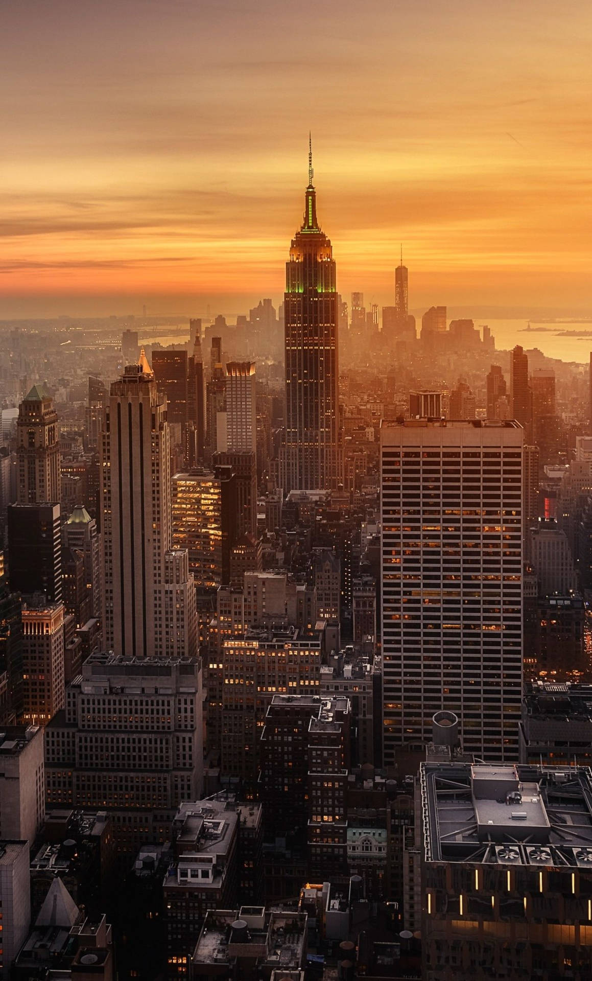 1159x1920 New York City iPhone X Sunrise Wallpaper