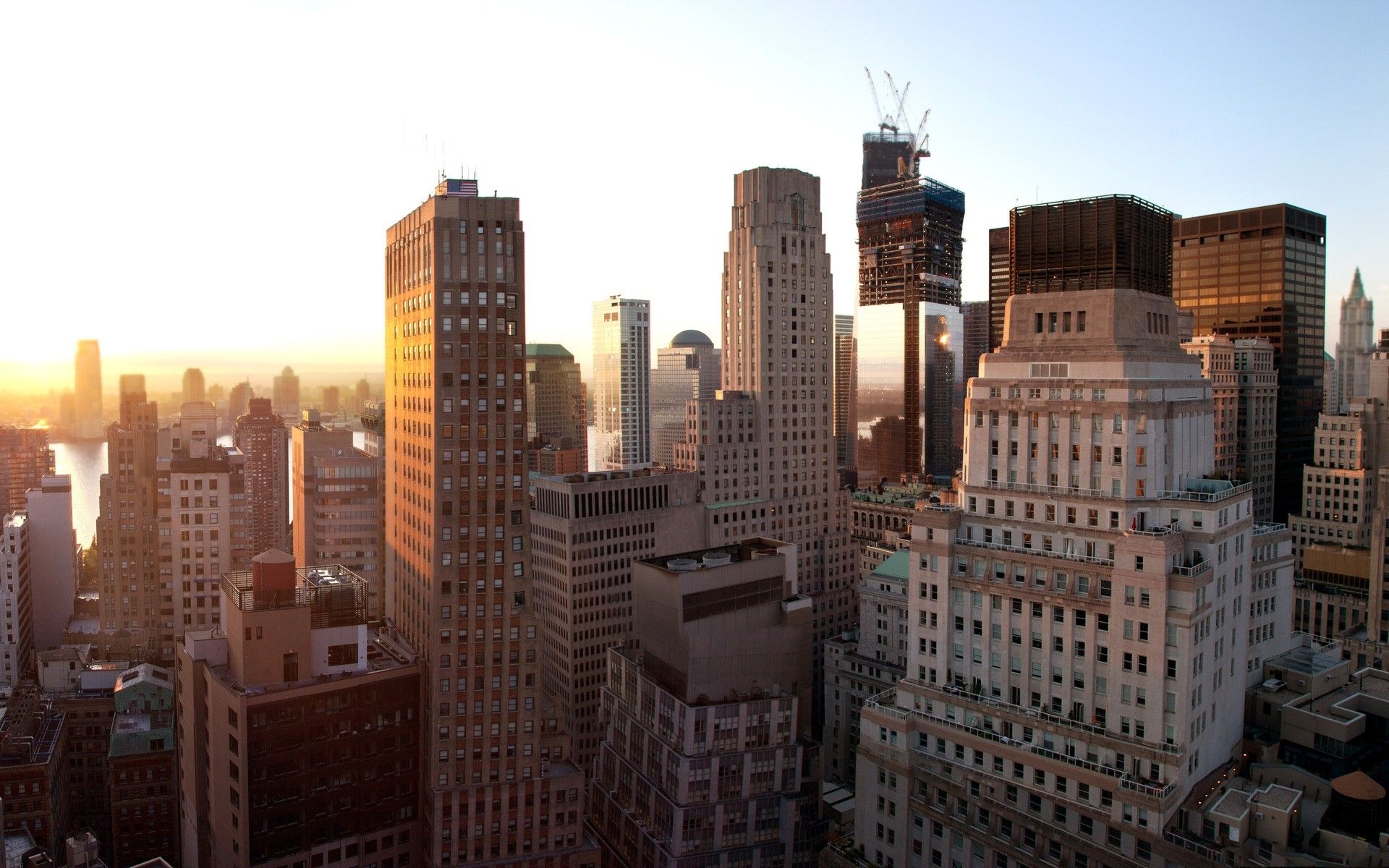 1920x1200 Wallpaper City Buildings Under White Sky During Daytime, Background Free Image