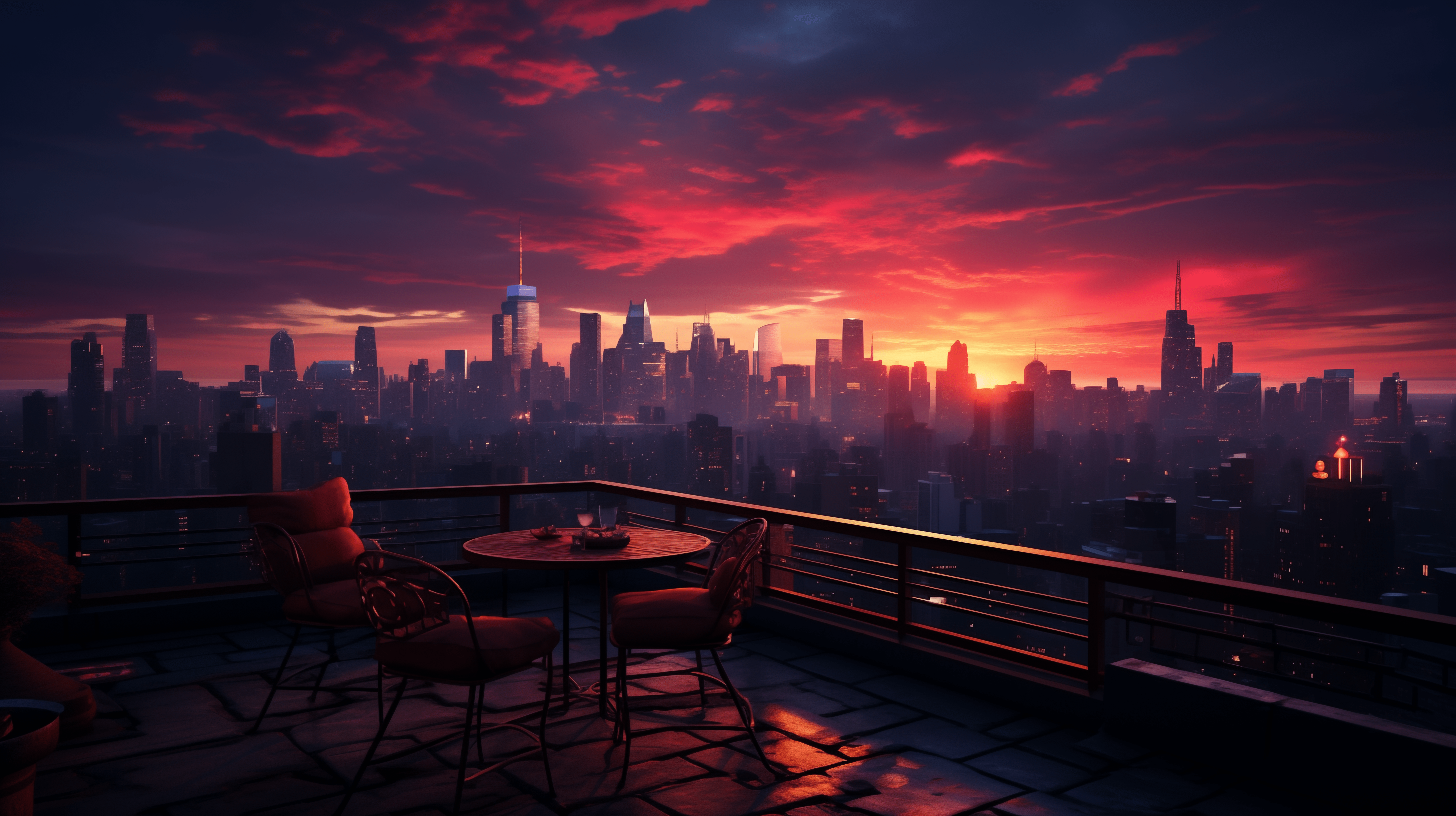 5824x3264 City Sunrise HD Wallpaper Dawn Skyline