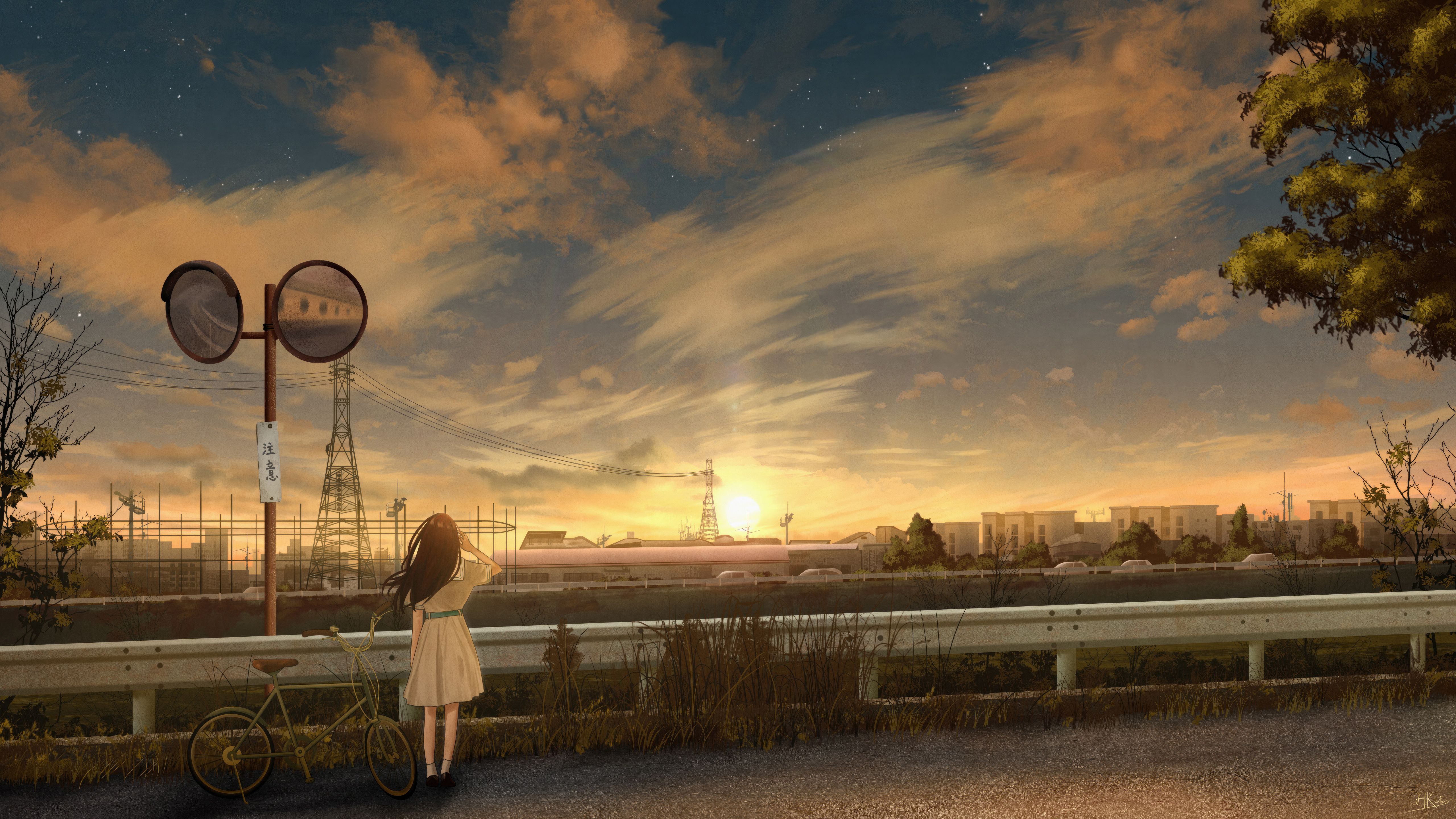 5120x2880 Anime Girl Enjoying The Daylight Wallpaper, HD Anime Wallpaper, 4k Wallpaper, Image, Background, Photos and Picture