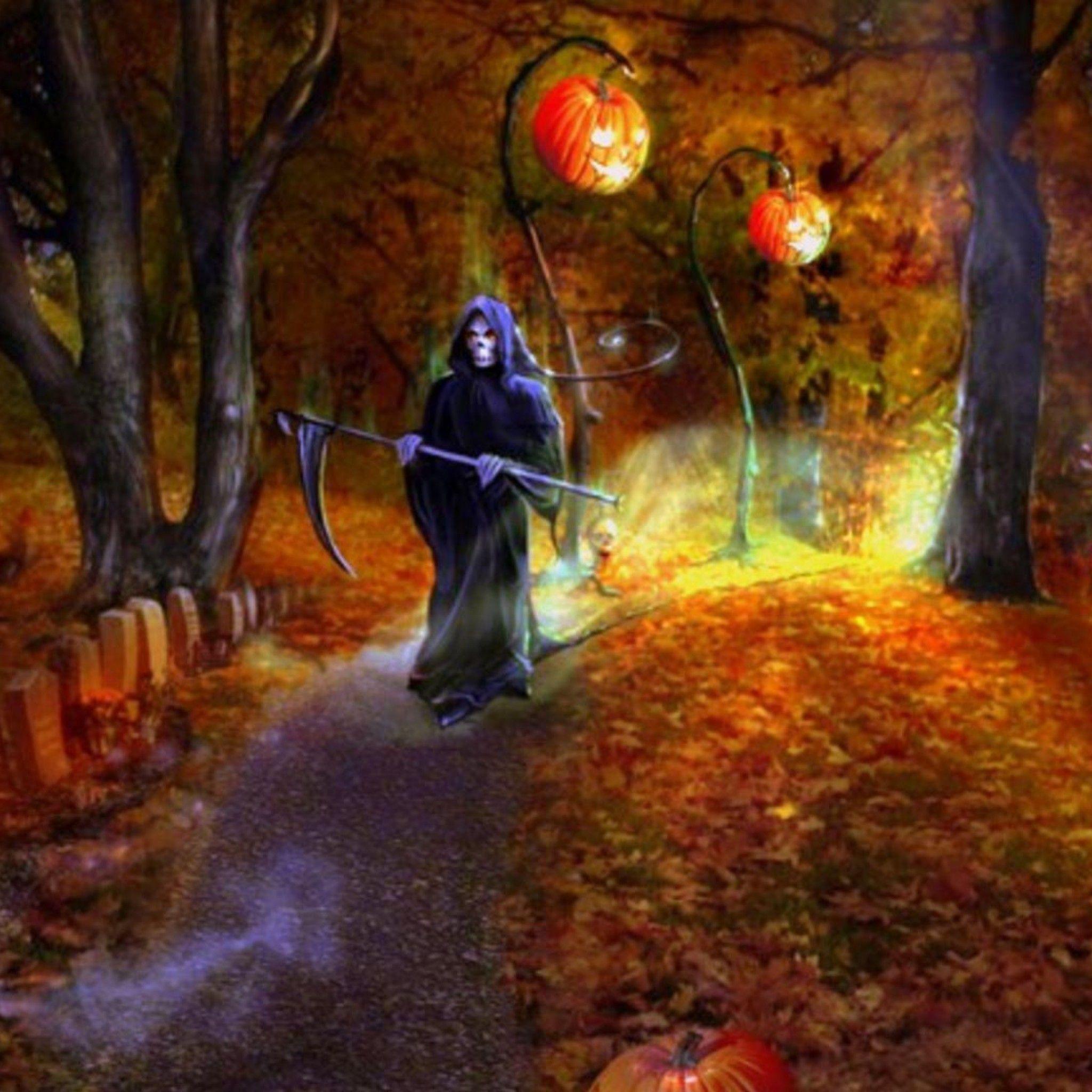 2048x2048 Spirit Halloween Wallpaper