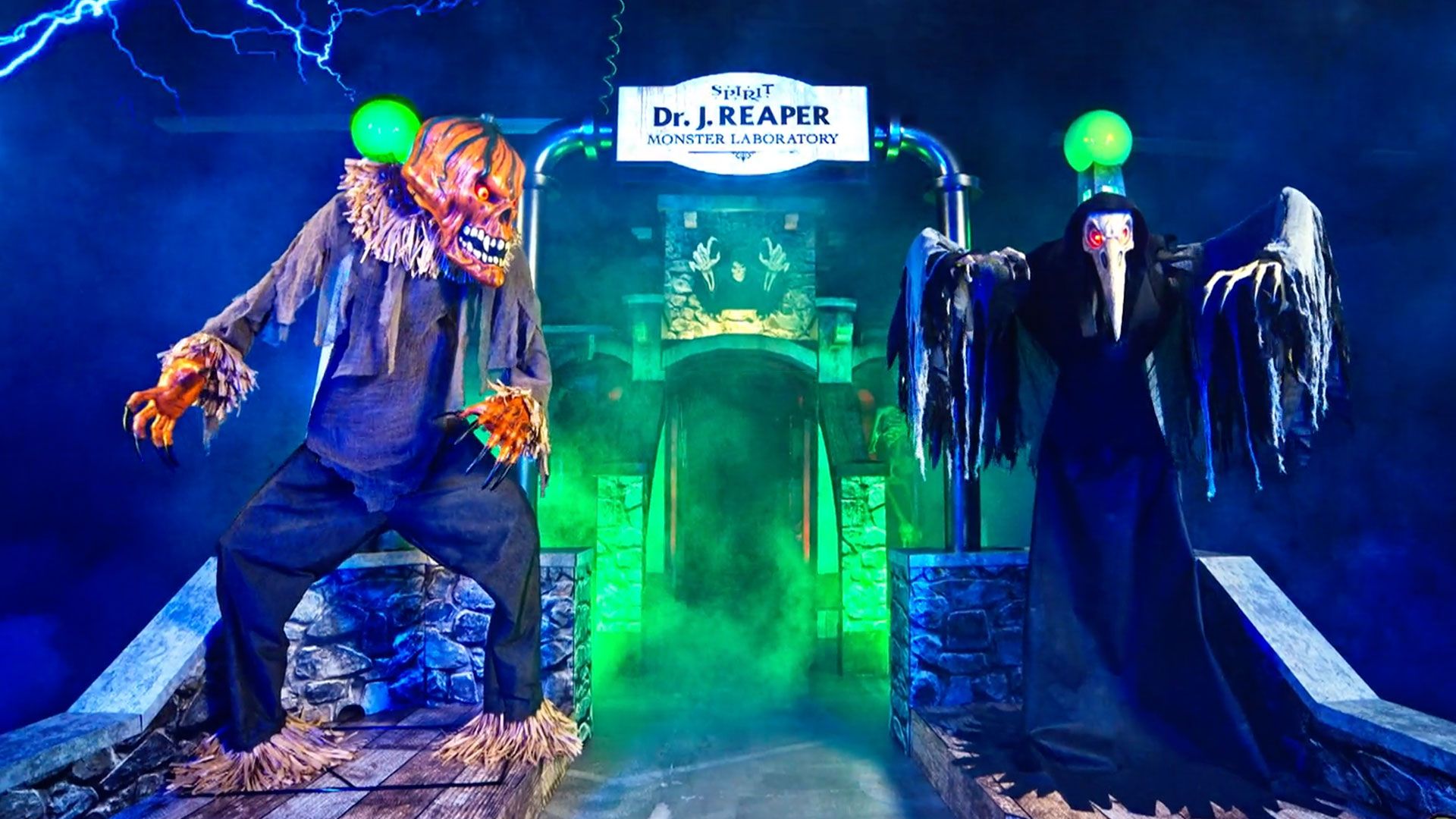 1920x1080 Spirit Halloween Store Digital Displays And 3D Transformation Of Jack Reaper Character