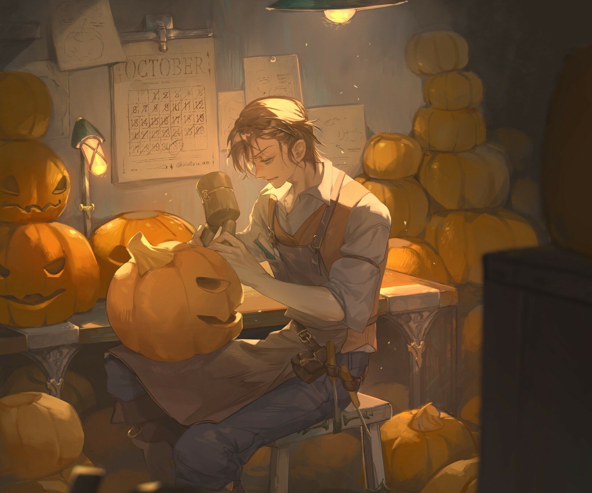 1920x1600 Halloween Spirit: Mastering the Art of Pumpkin Carving