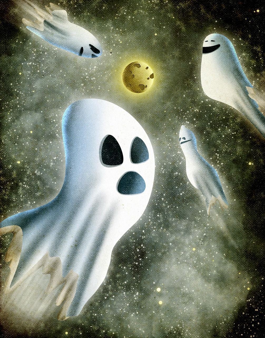 1006x1280 Download Ghosts Spirit Cosmos. Royalty Free Stock Illustration Image