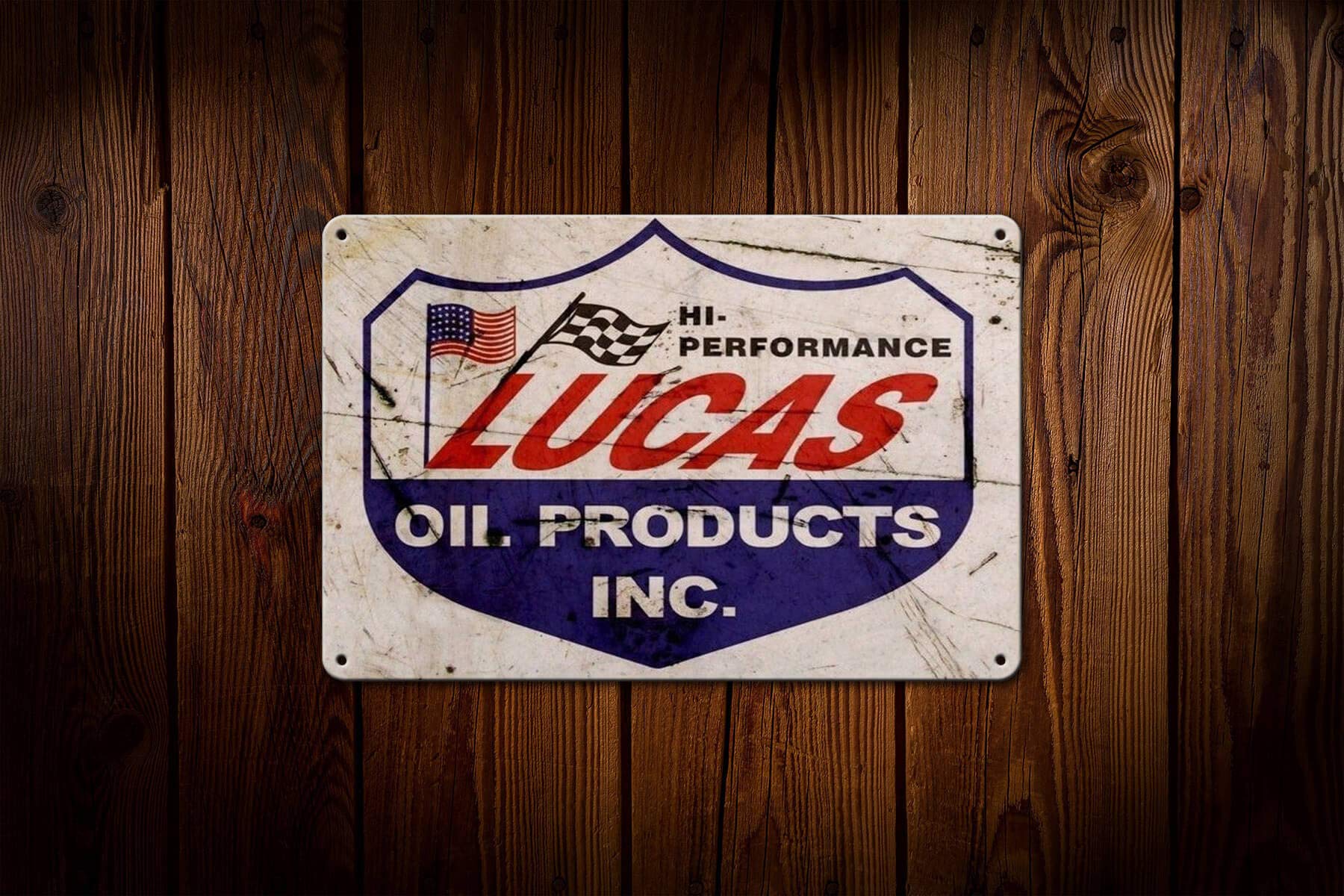 1800x1200 KENSILO Lucas Oil Logo Garage Auto Shop Gas Retro Advertising Wall Decor Metal Tin Sign 8 x 12 inches : Buy Online at Best Price in KSA is now Amazon.sa: Home