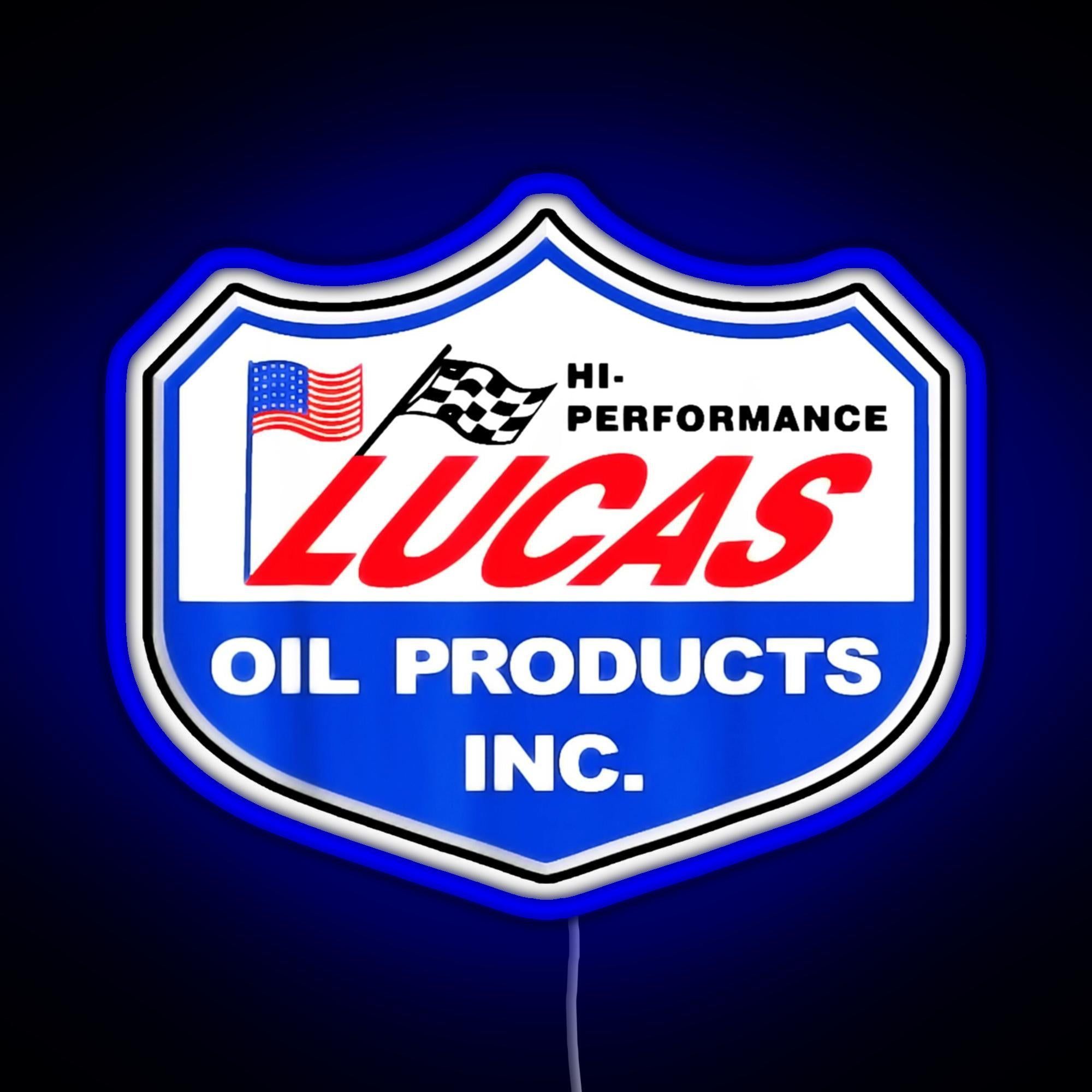 2000x2000 Lucas Oil Racing RGB neon sign