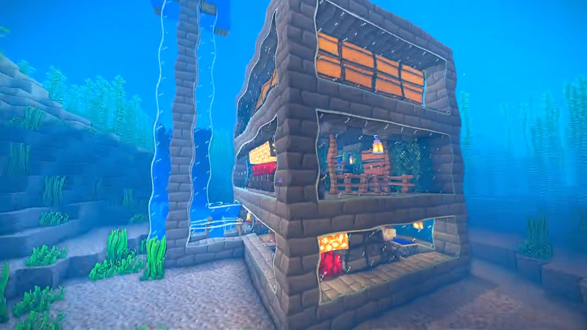1920x1080 Minecraft ocean bases are a delicate balance of slick design and looming disaster