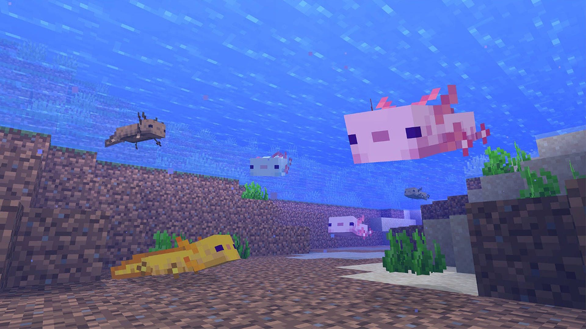 1920x1080 Minecraft Underwater Wallpaper