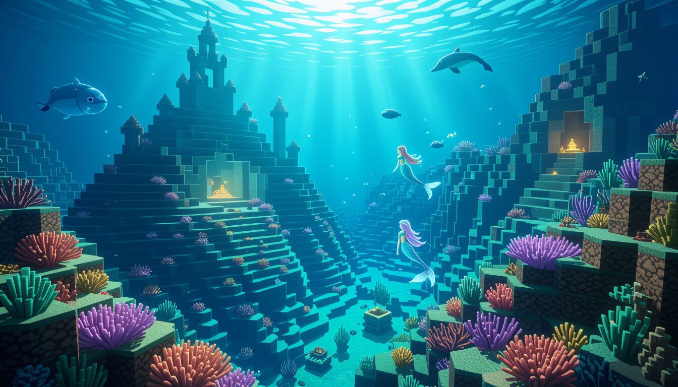 1344x768 Minecraft Wallpaper 4k Resolution AI Art
