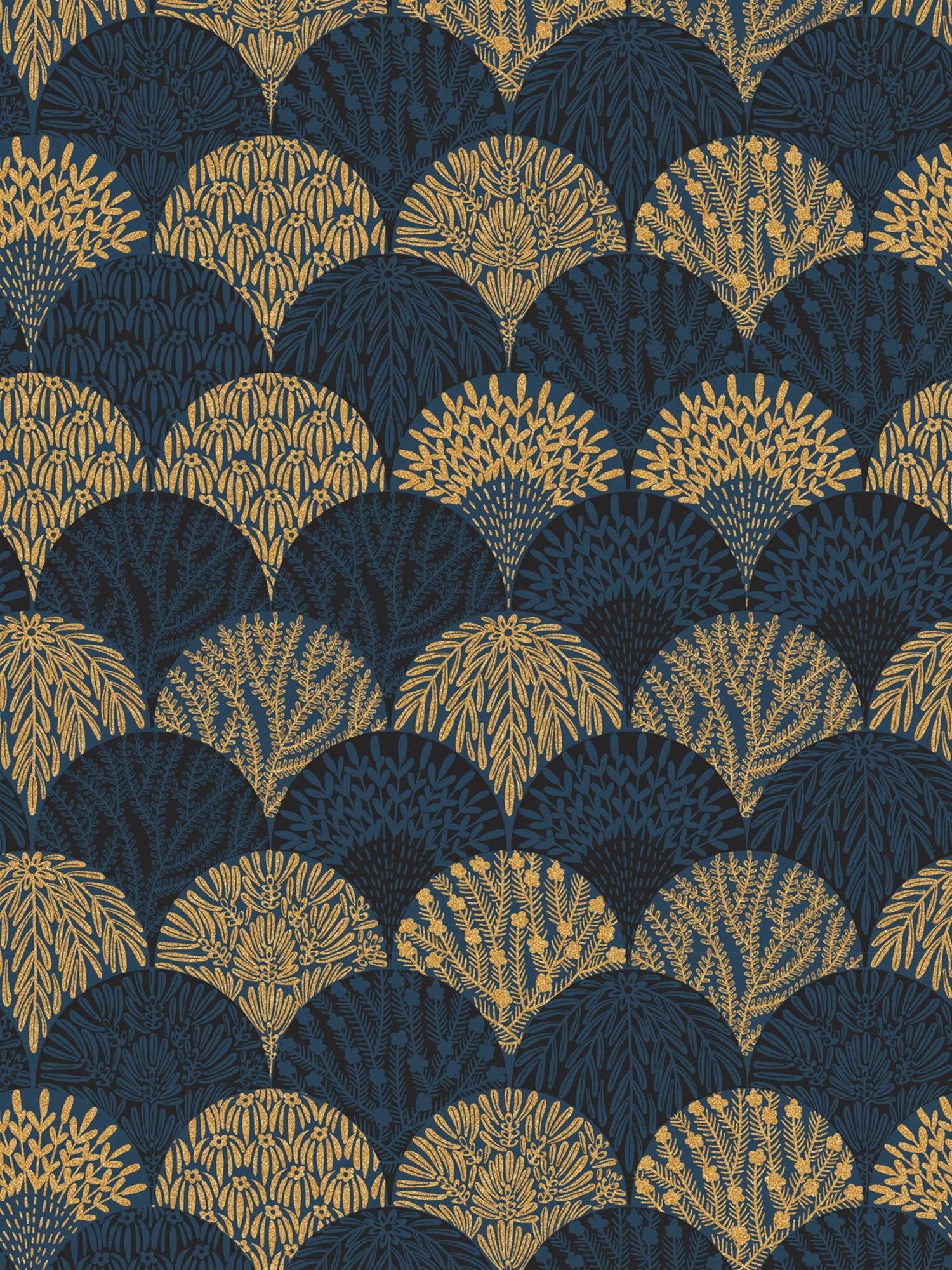 1500x2000 Herb Garden Midnight SC WP88618D0007 Wallpaper by Scalamandre To Go