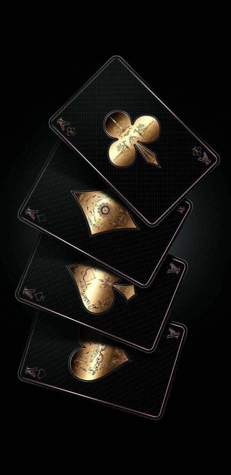736x1512 Elegant Black and Gold Business Cards. Dark luxury aesthetic background, Matte black and gold cards wallpaper, Black and gold casino