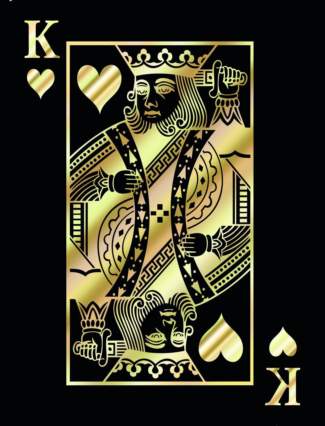 1054x1383 Poster of Spades Gold Art Poster Luxury Wall Decor Playing Card Bold Pop Art Modern Style Wall Print
