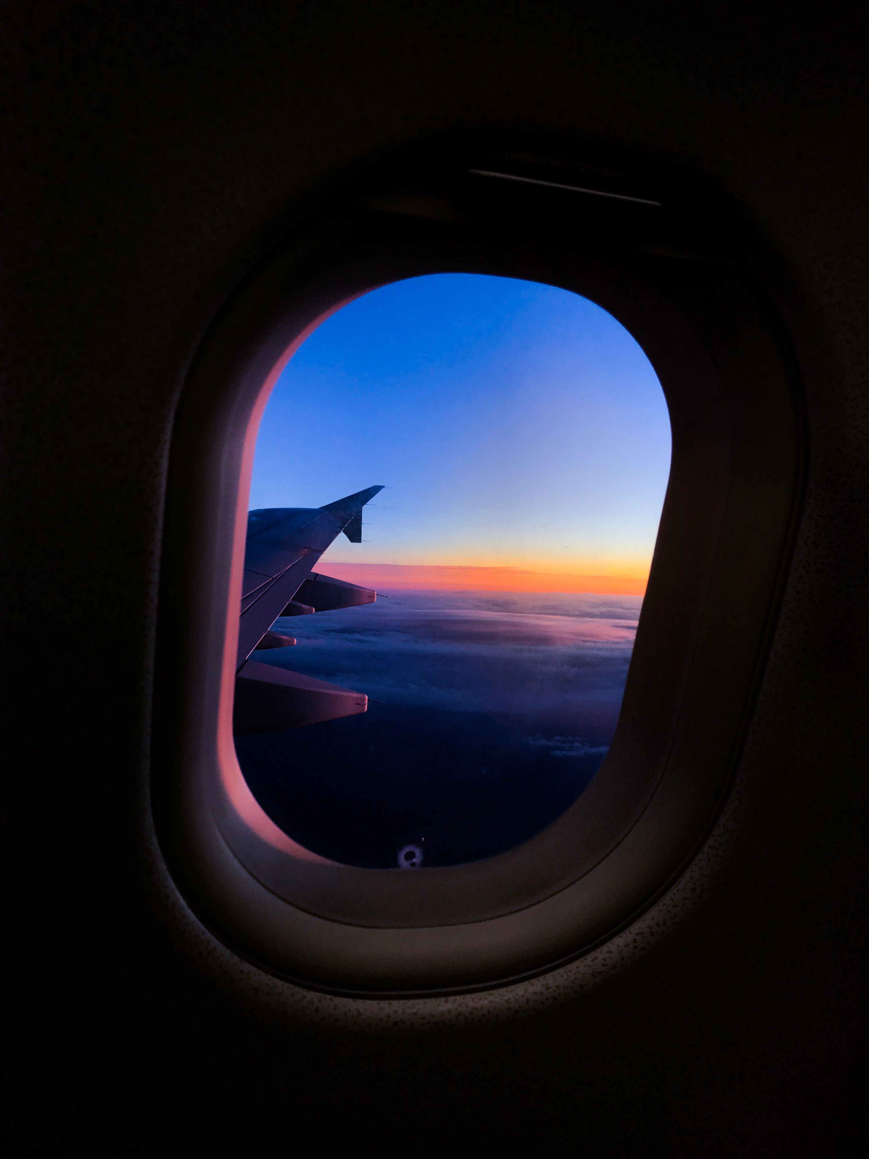 3024x4032 Wallpaper Airplane Window View of White Clouds During Daytime, Background Free Image