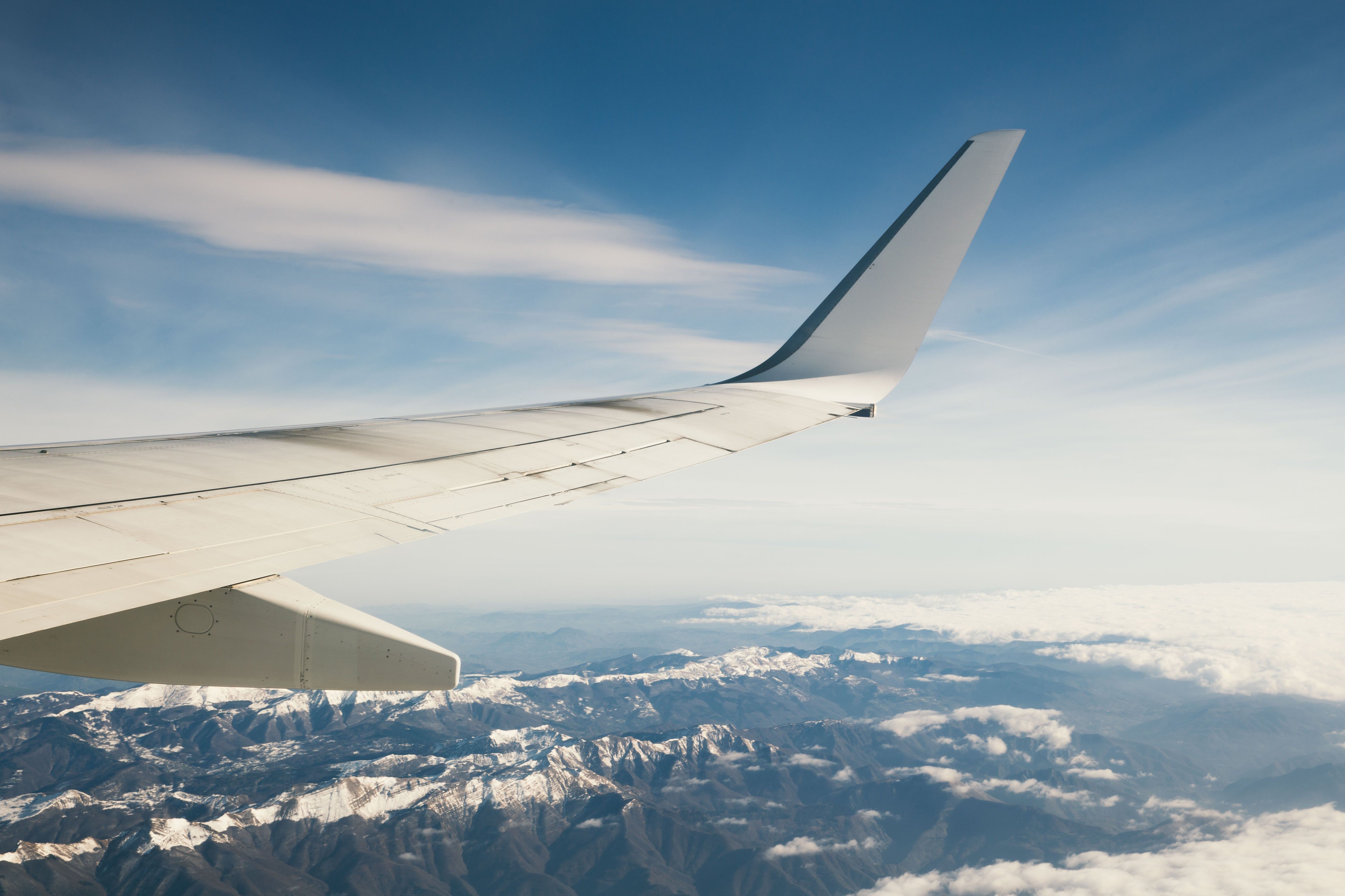 5296x3531 Free of In Flight Over Mountains