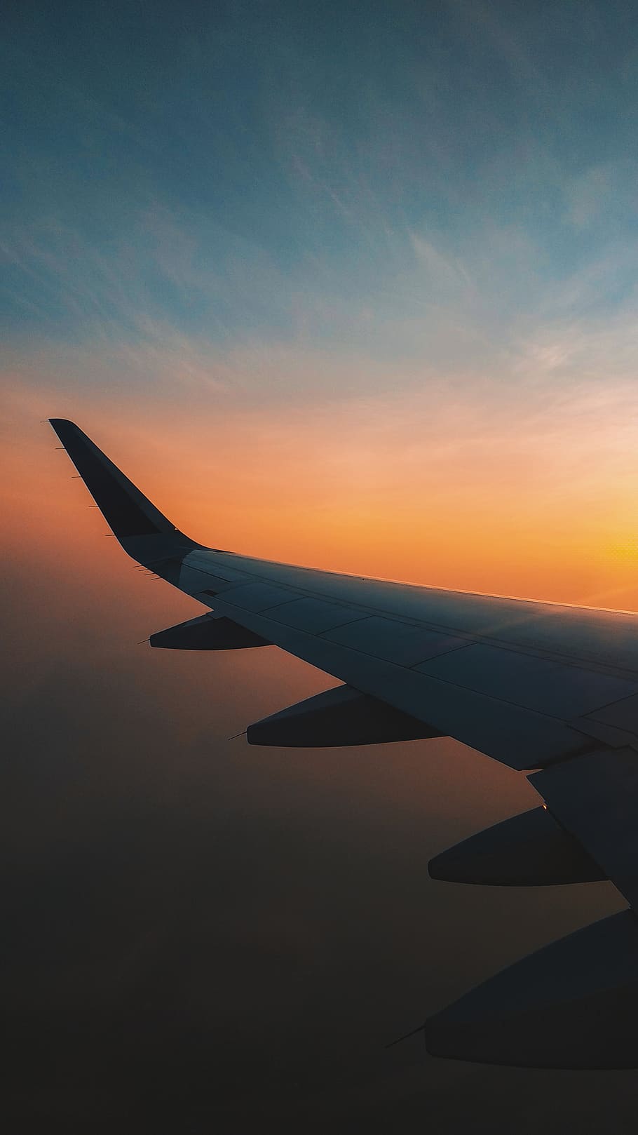 910x1618 View from plane 1080P, 2K, 4K, 5K HD wallpaper free download