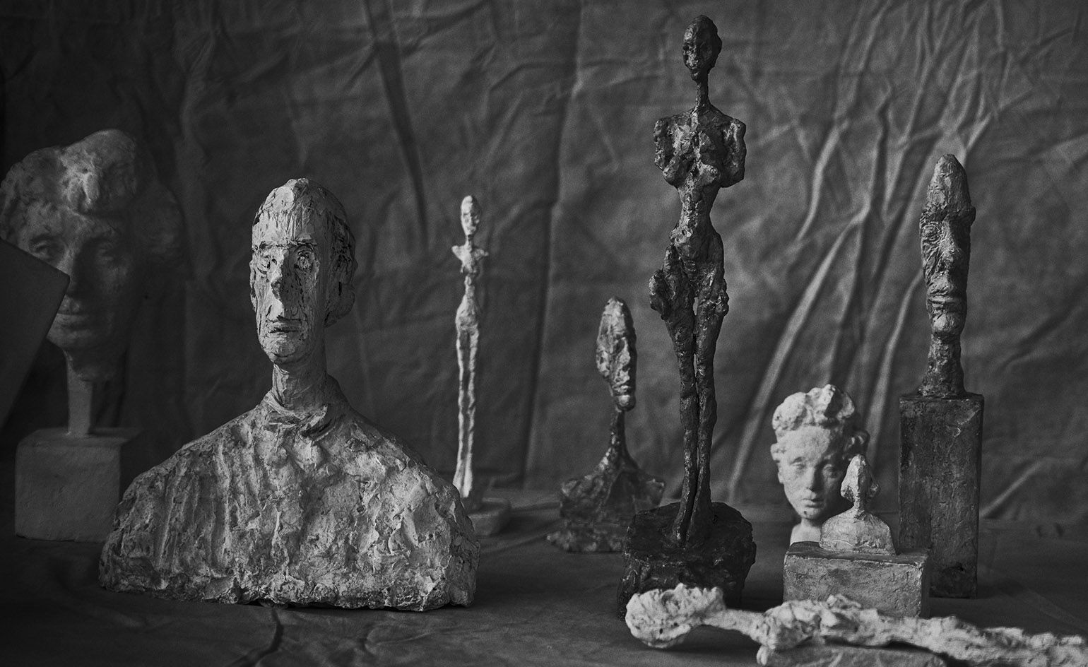 1540x944 Giacometti's sculptures come out of the shadowss of Peter Lindbergh. Wallpaper*
