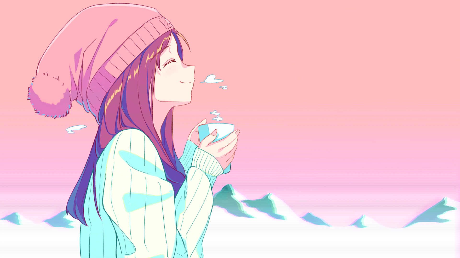 1920x1080 Kawaii Pastel Laptop Wallpaper
