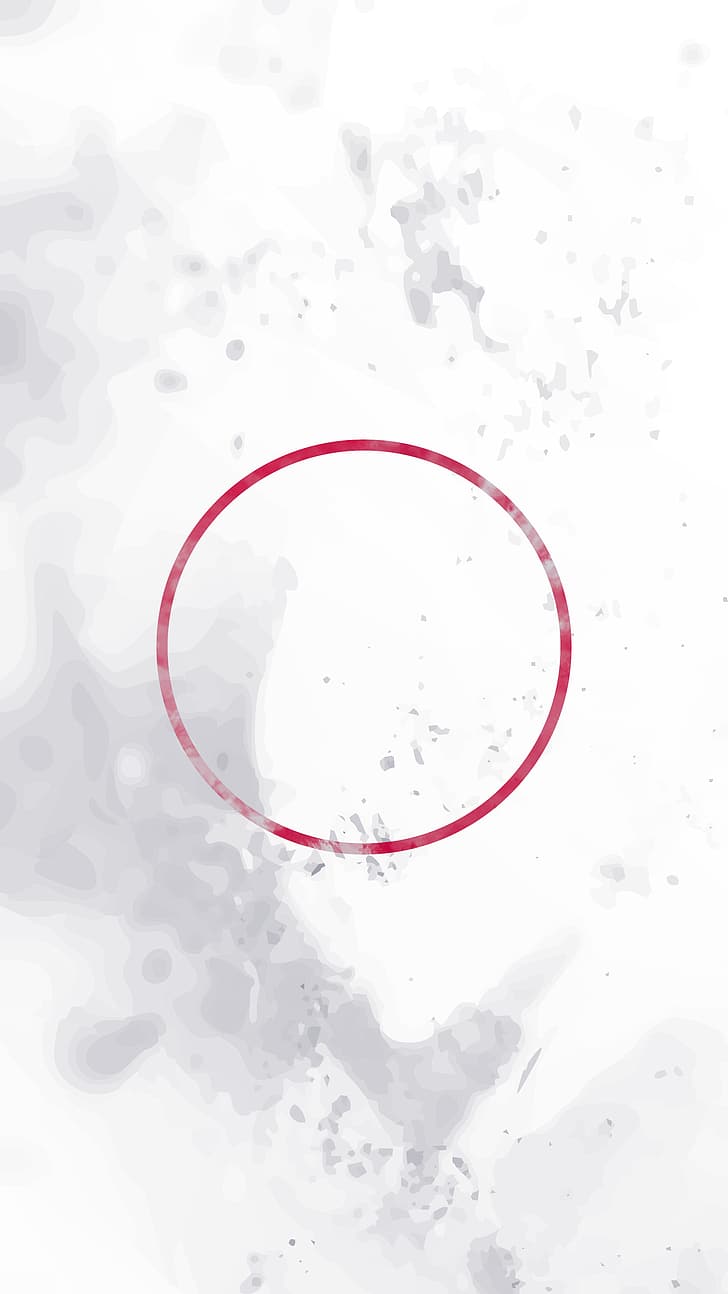 728x1294 HD wallpaper: vertical, smartphone, supremacy, white, red, circle, abstract