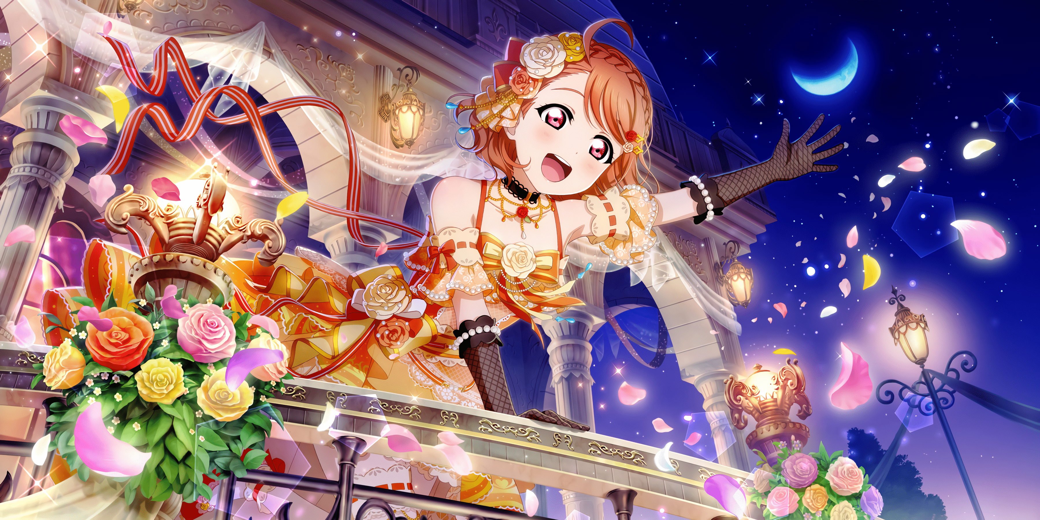3600x1800 UR Chika Takami 「Meet Me at the Next Castle Ball! / Moonlit Minuet」. Cards list. All Stars. Games. Idol Story Live!