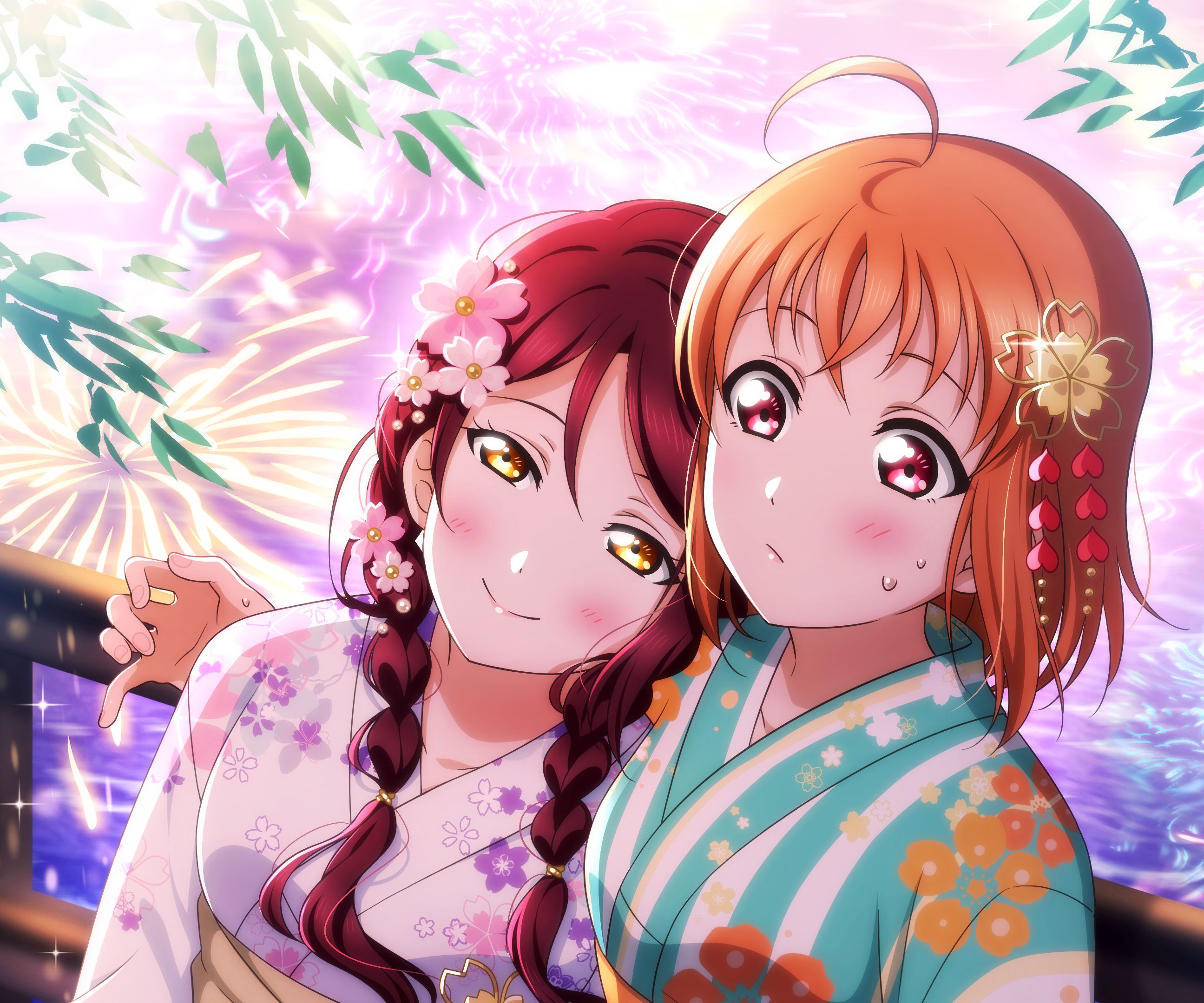 2591x2159 Phone wallpaper: Anime, Love Live! Sunshine!!, Chika Takami, Riko Sakurauchi, Love Live! 514668
