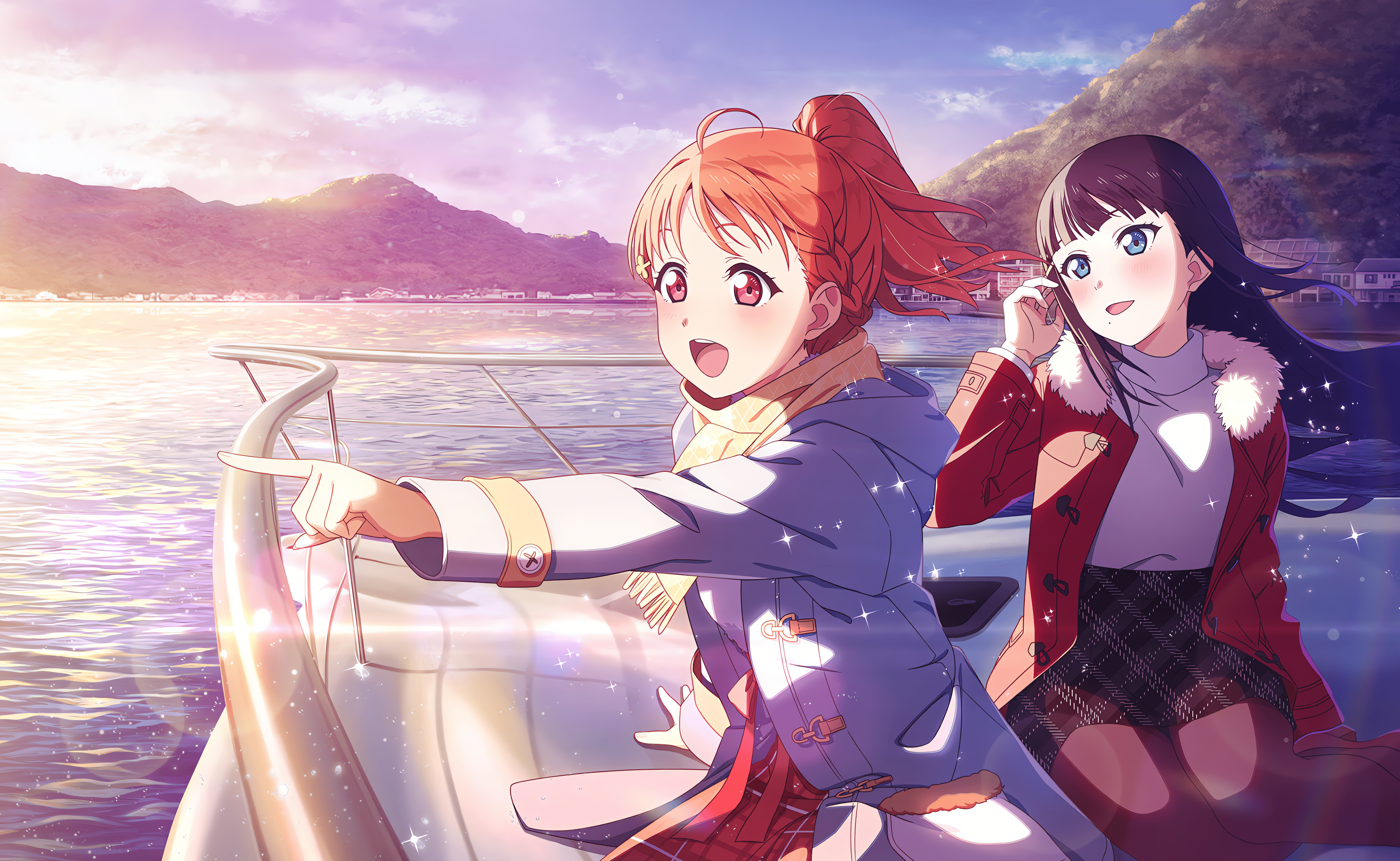 4096x2520 UR Chika Takami Smile 「New Year's Day Sunrise Over the Ocean」. Cards list. SIF2 MIRACLE LIVE. Games. Idol Story Live!