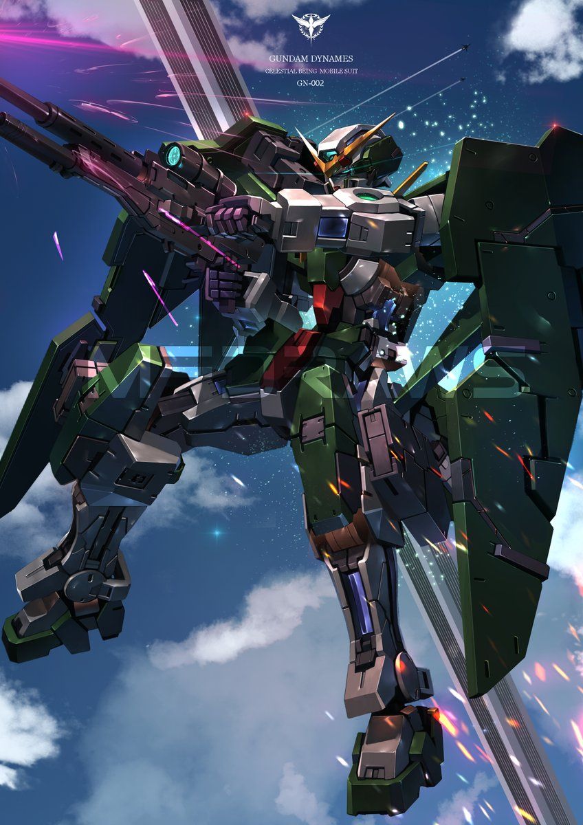 848x1200 Lockon Stratos, Targeted and firing! Commission work