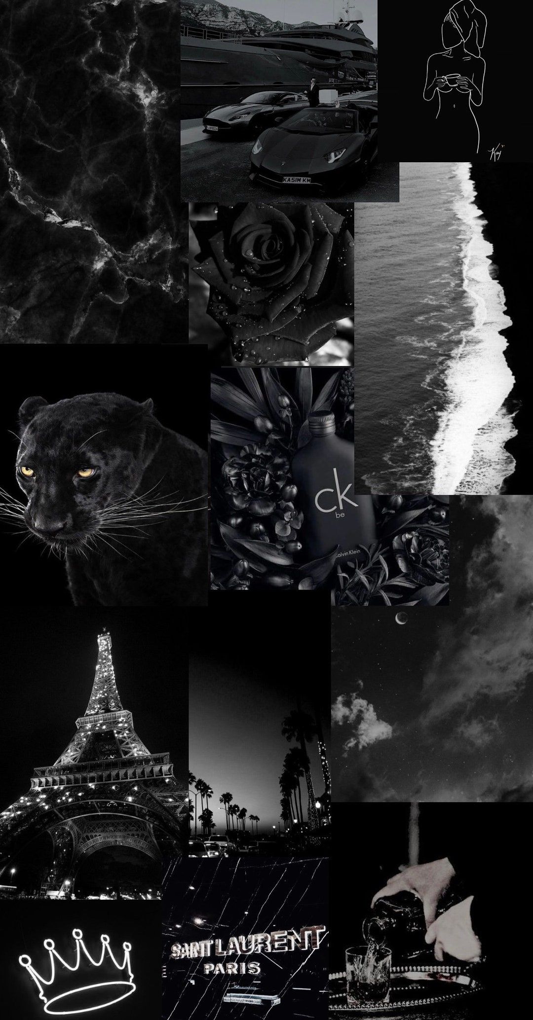 1080x2068 Black Aesthetic Wallpaper