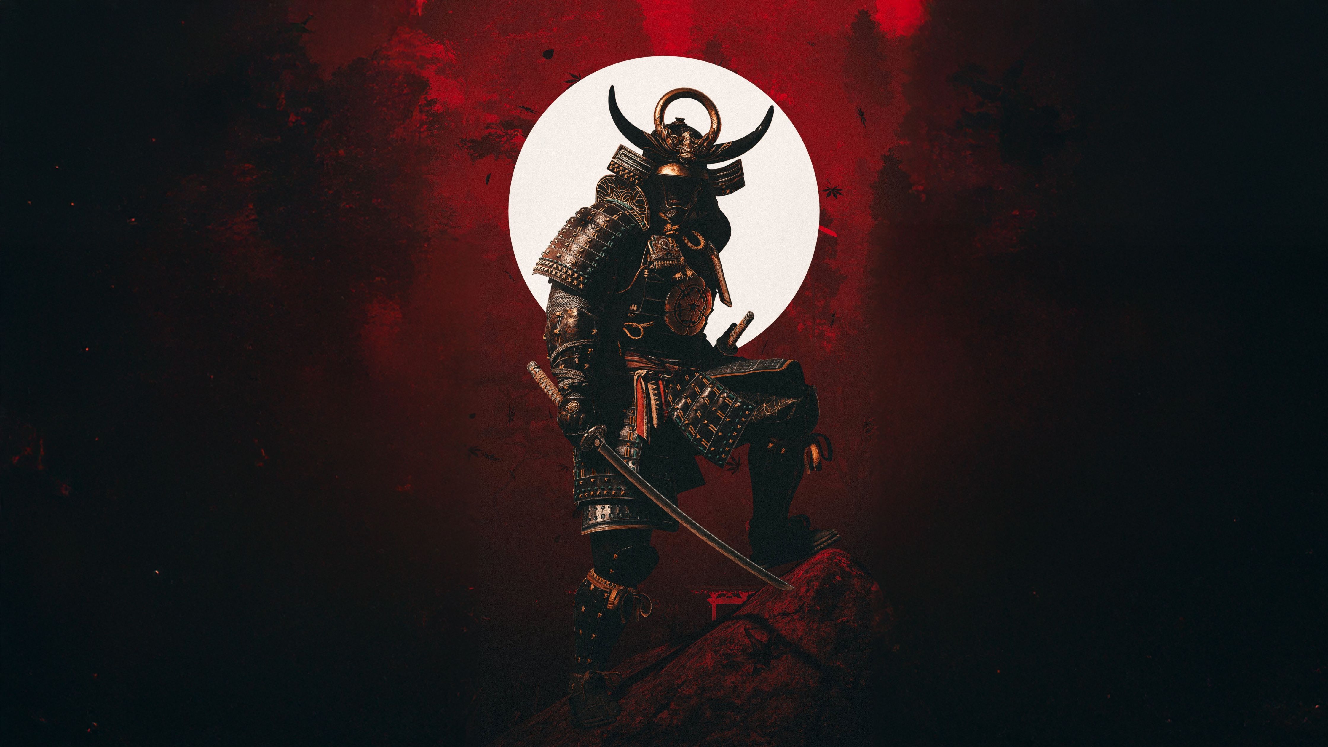 4480x2520 Yasuke Wallpaper 4K, Dark aesthetic, 8K, Katana