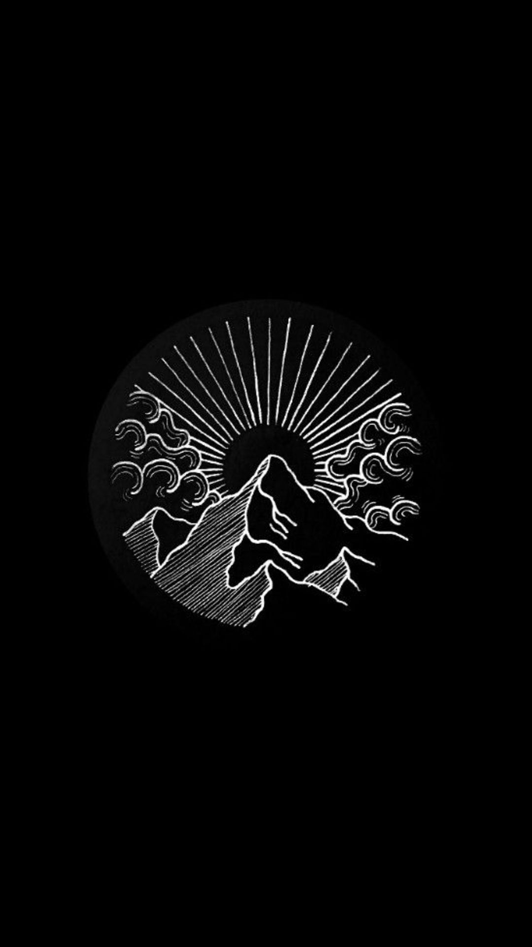 1080x1920 Dark Aesthetic Minimalist Wallpaper