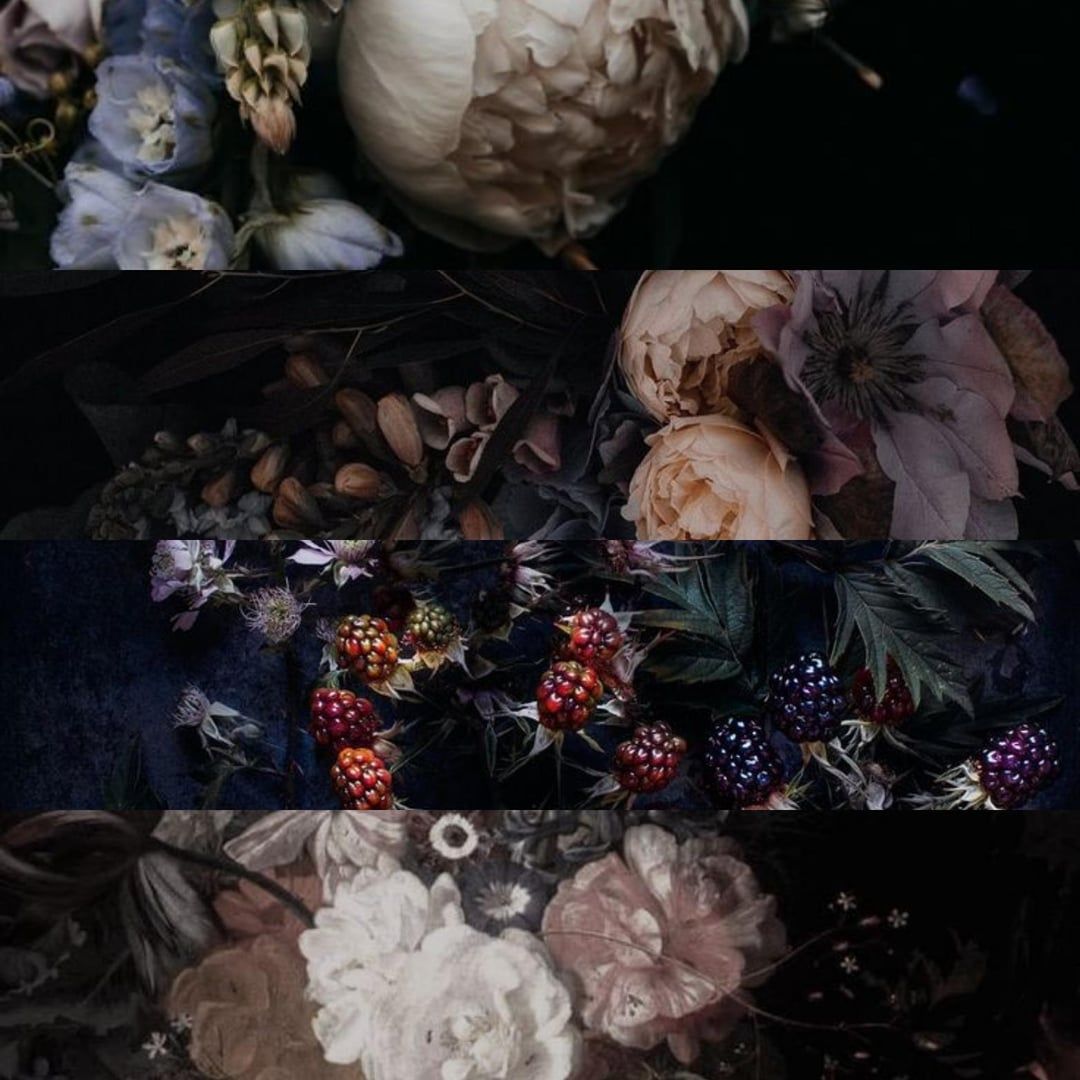 1080x1080 Flowers drowning in darkness aesthetic (I need an LU here pls)