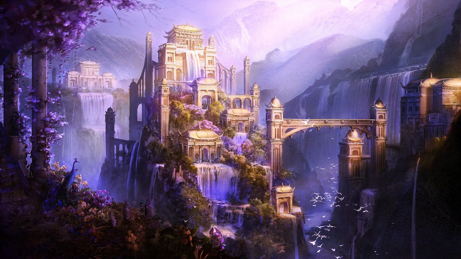 1920x1080 Enchanted Castle Vista Wallpaper