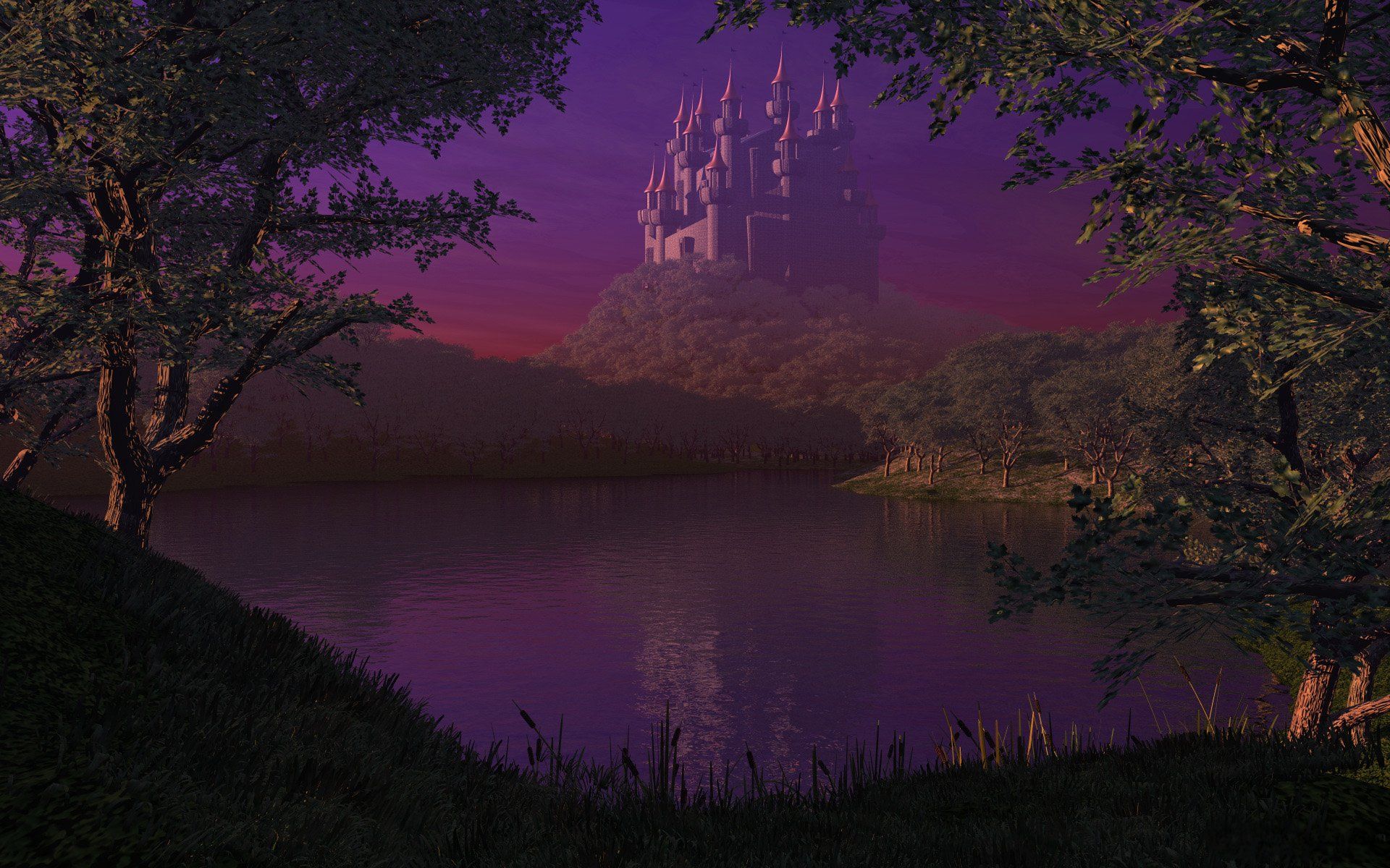 1920x1200 Enchanting Fantasy Castle: HD Wallpaperx1200
