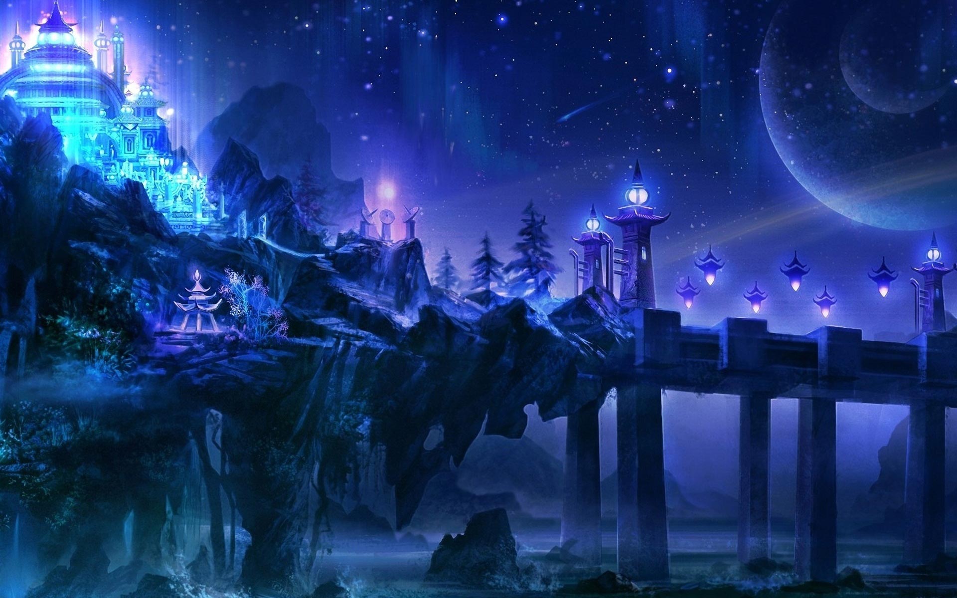 1920x1200 Purple Fantasy Desktop Wallpaper