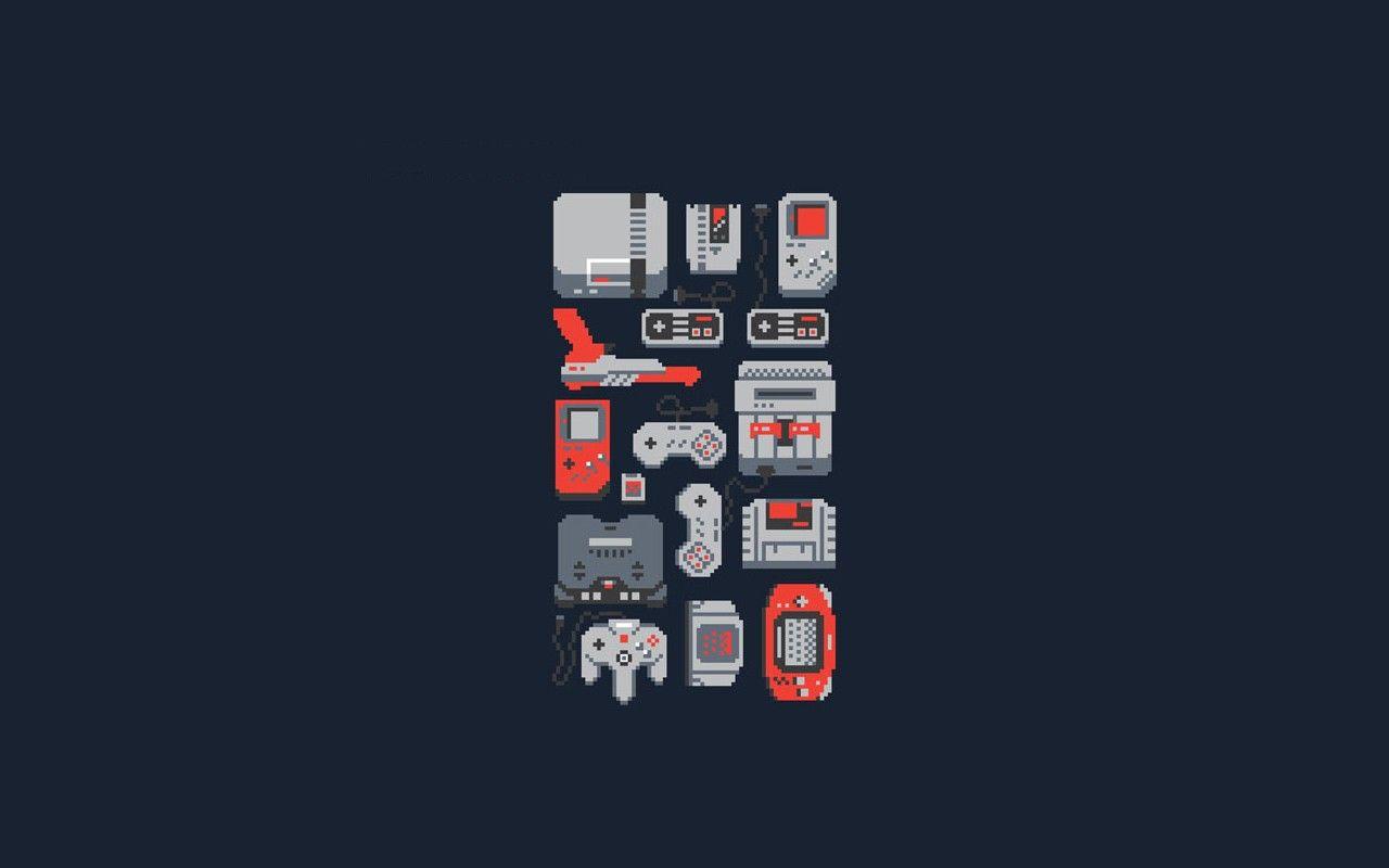 1280x800 Retro Gaming Consoles Wallpaper