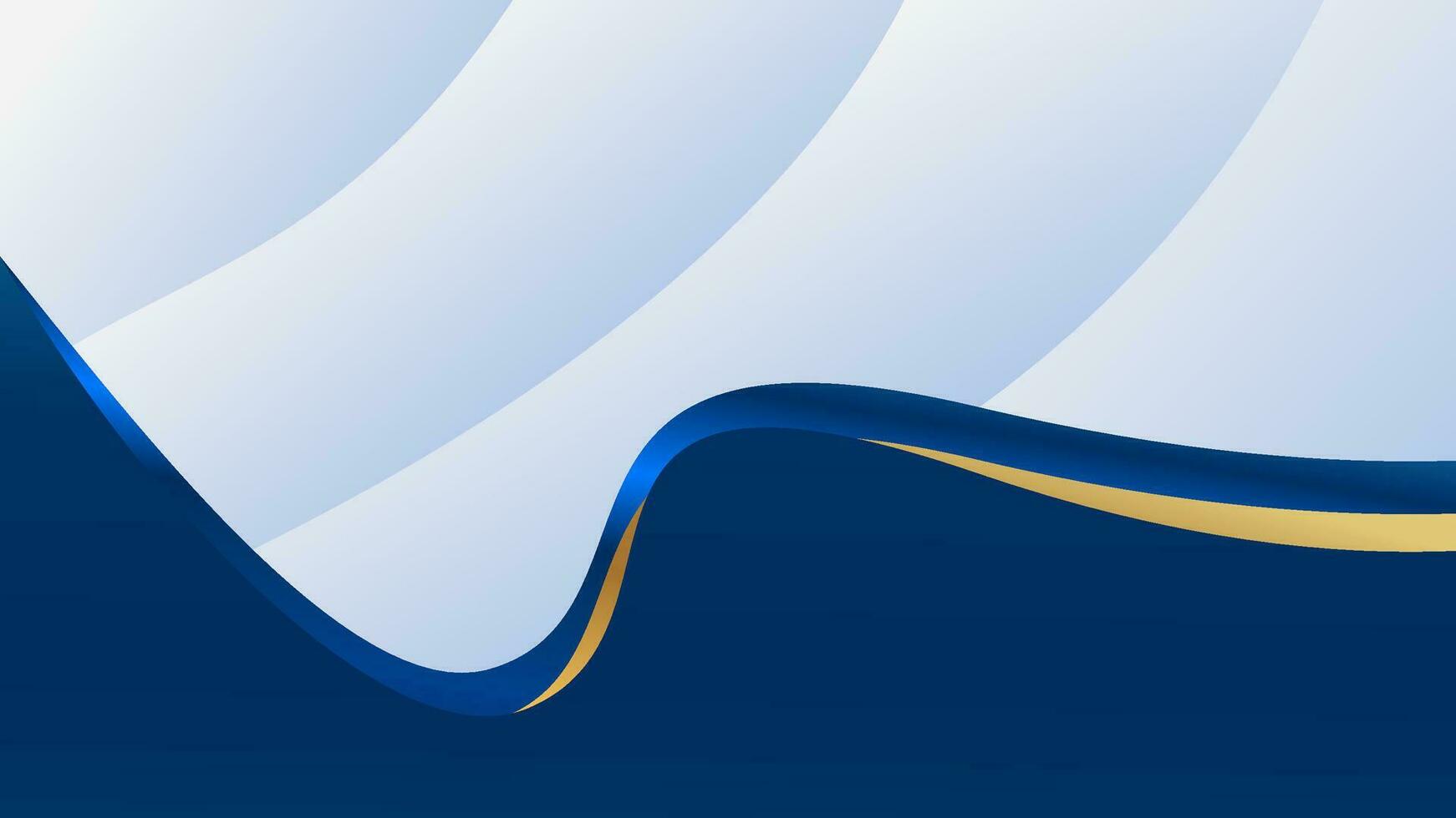1742x980 Abstract blue wavy background for banner. Professional blue wavy background. Banner design with abstract blue shape. Curve blue shape wallpaper. Blue abstract wavy corporate background