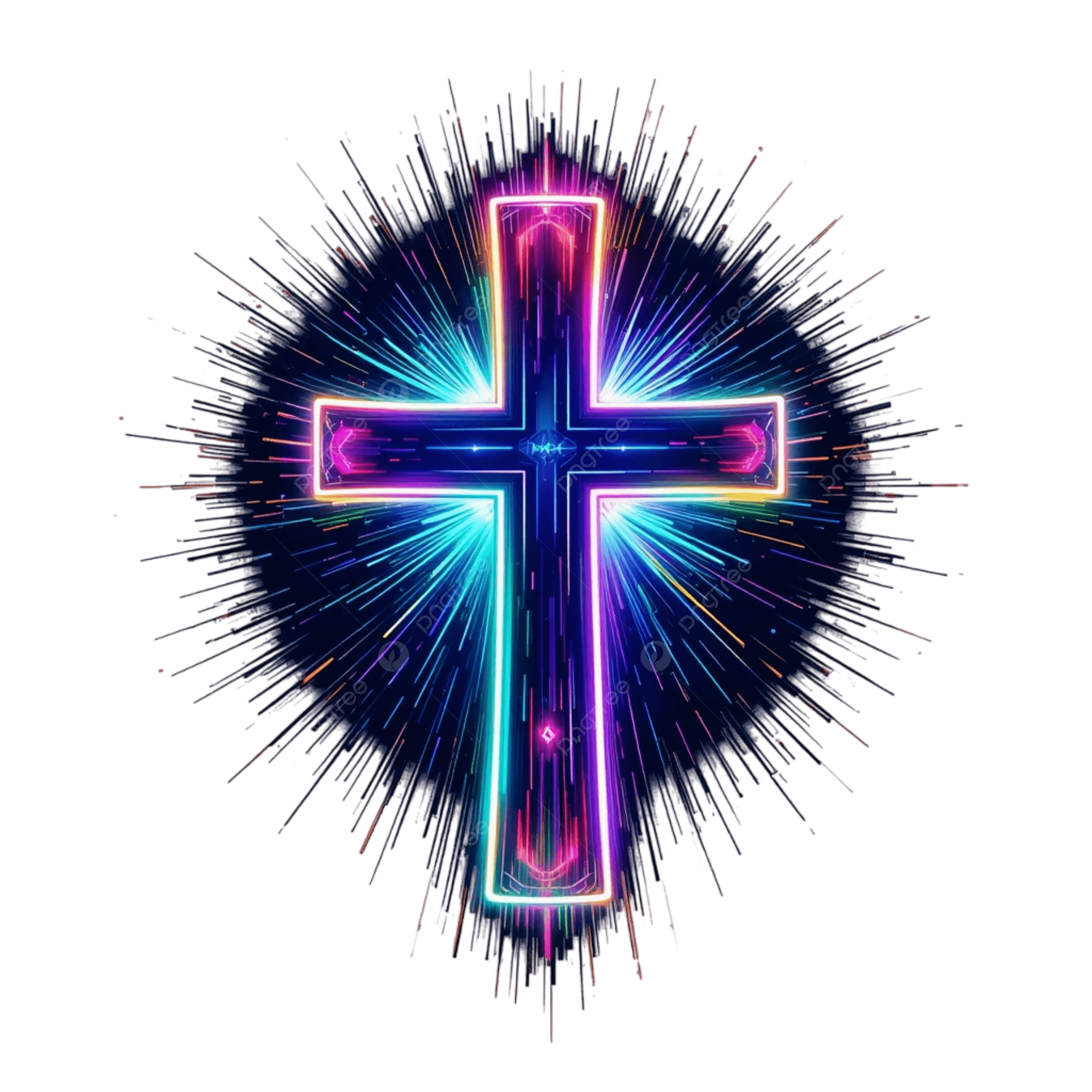 2500x2500 Cross With Spiritual Aura Ascension Day Jesus Christ, Cross, Ascension Day, Jesus PNG Transparent Image and Clipart for Free Download