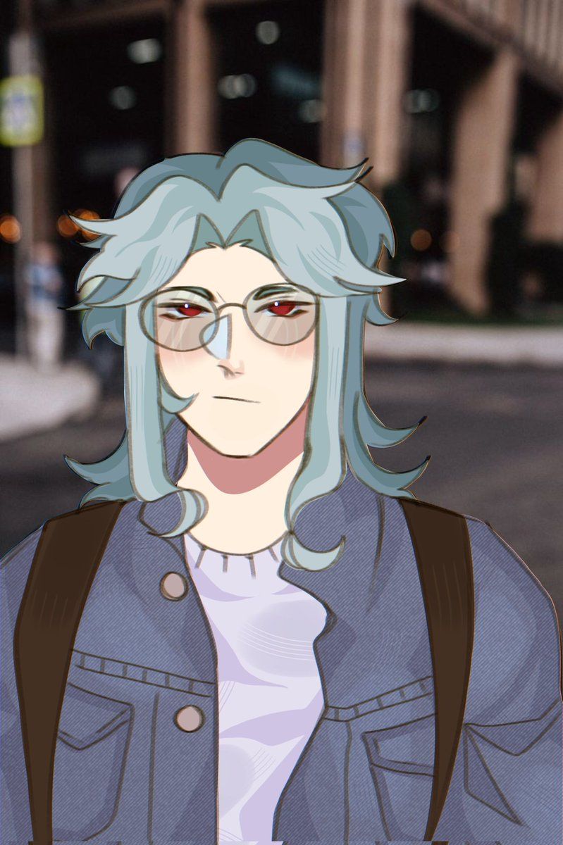 799x1200 Dottore #GenshinImpact #原神 Smart man with glasses download wallpaper