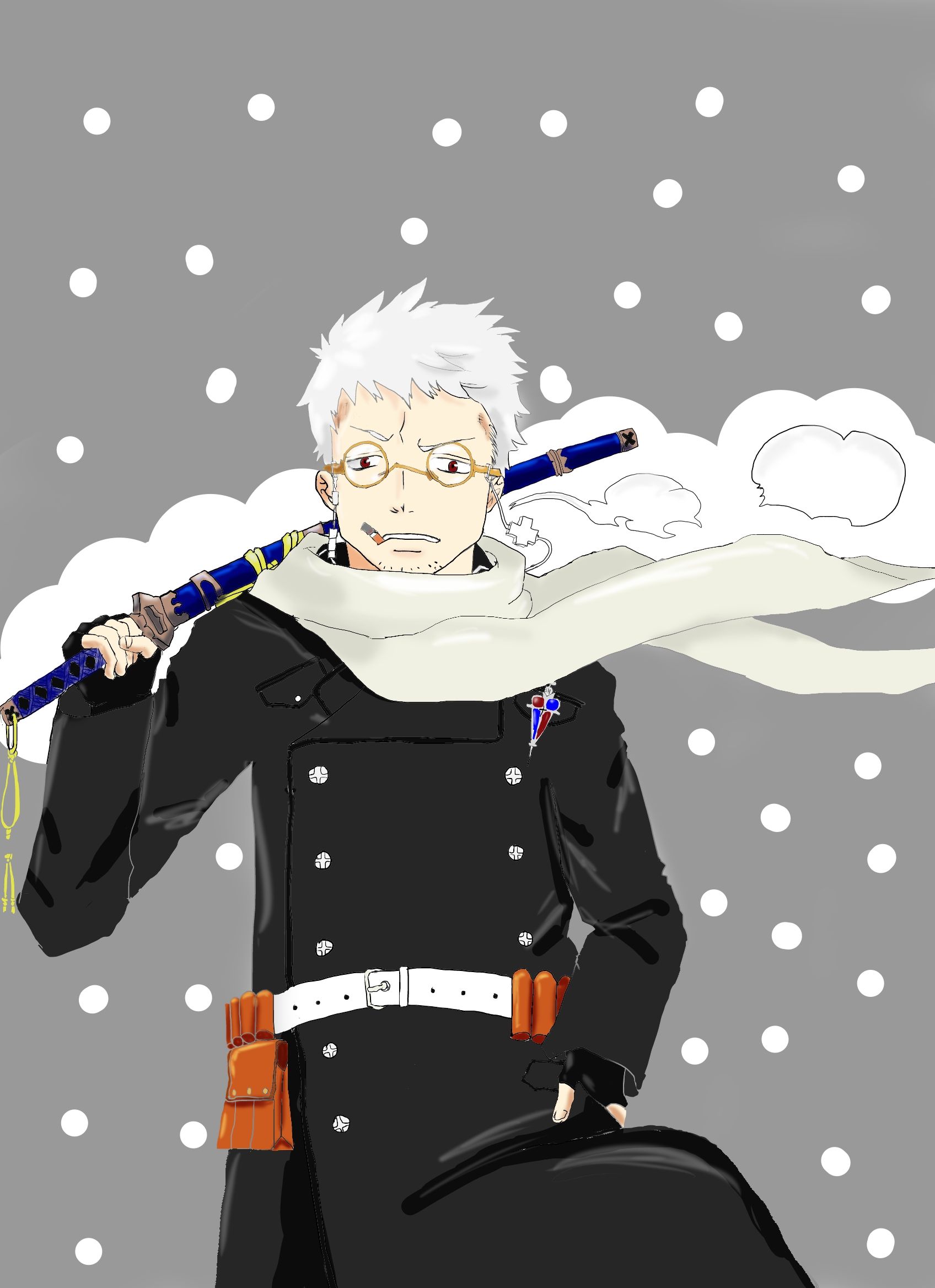 1696x2336 Fujimoto Shirou no Exorcist by Pixiv ID 2907524 Anime Image Board