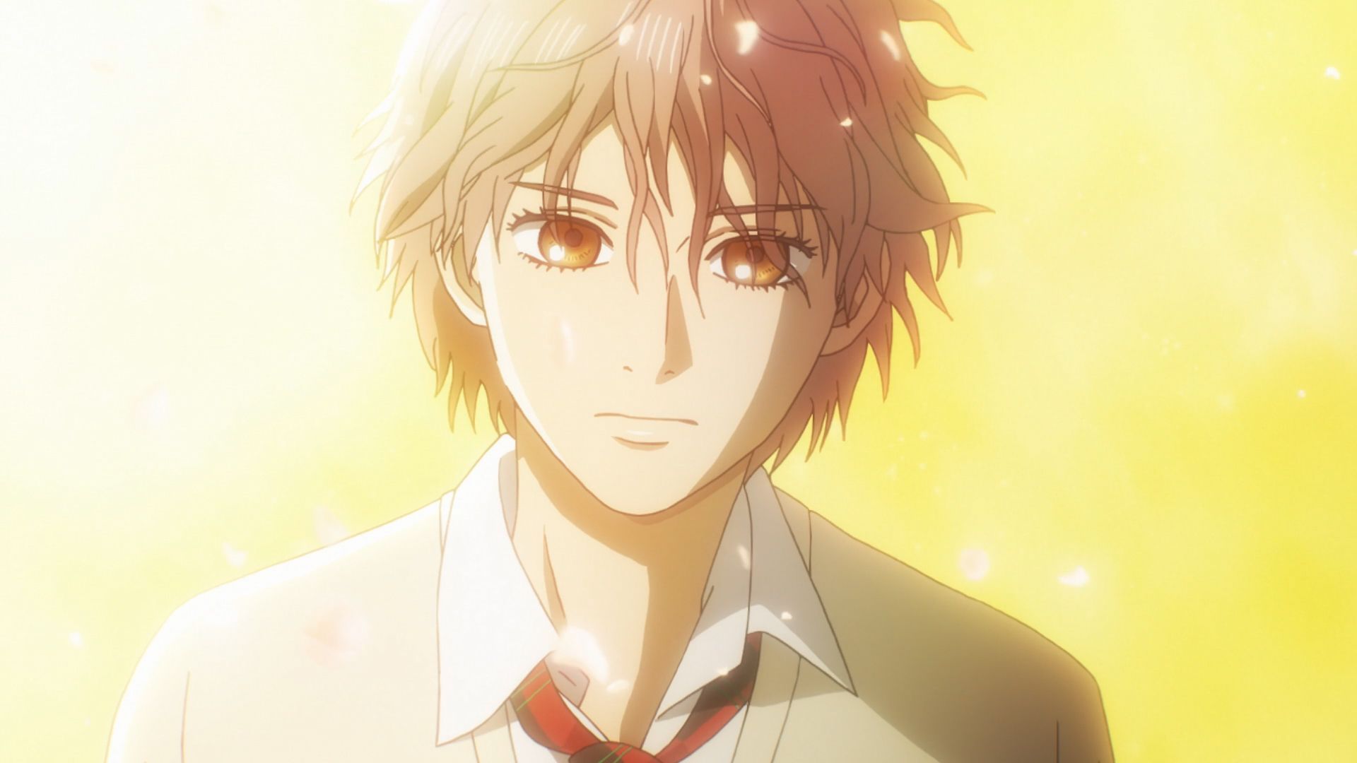 1920x1080 Chihayafuru 3x23 Taichi confesses his love to Chihaya. Taichi Chihaya kiss