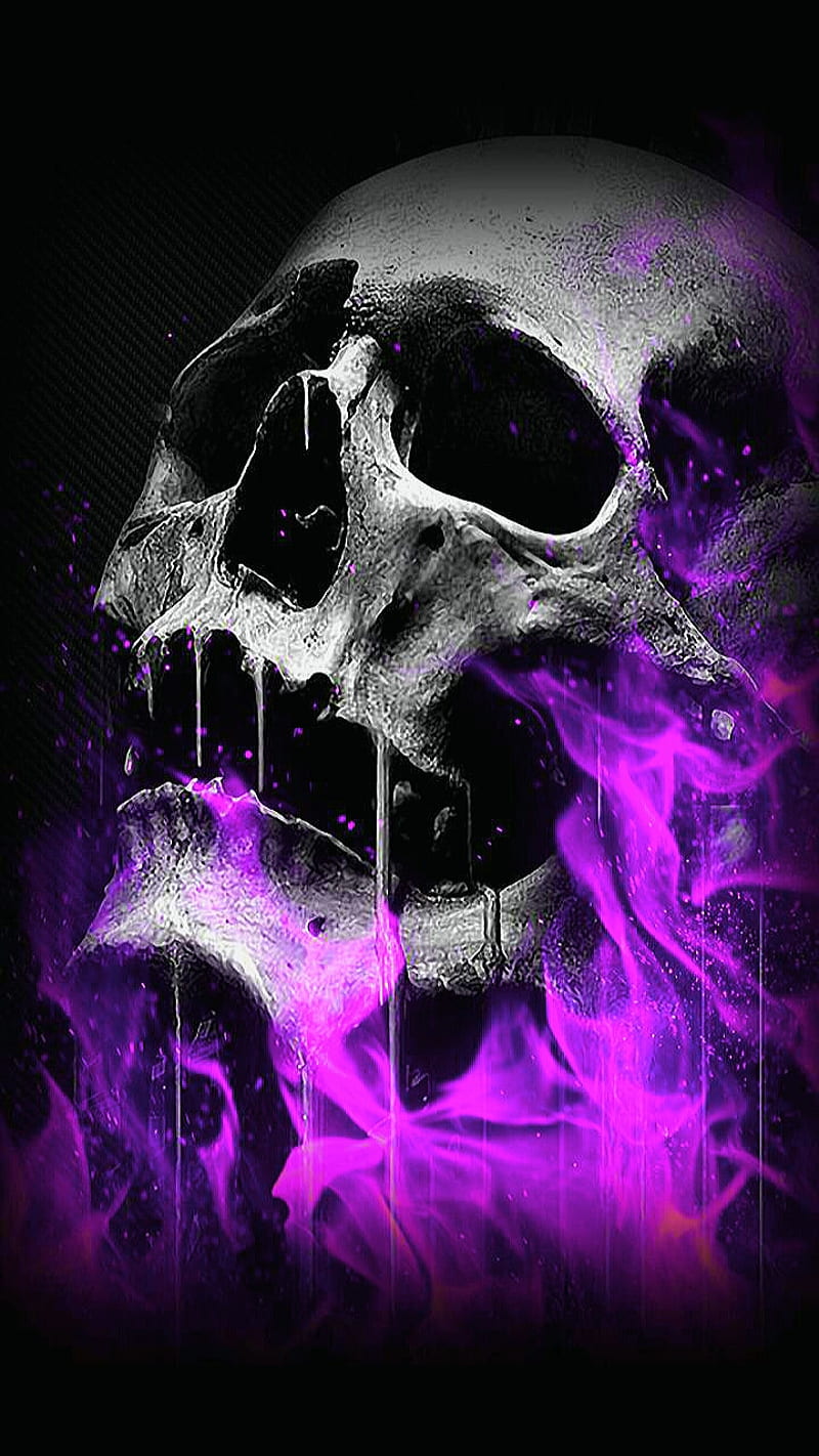 800x1422 HD pink skull wallpaper