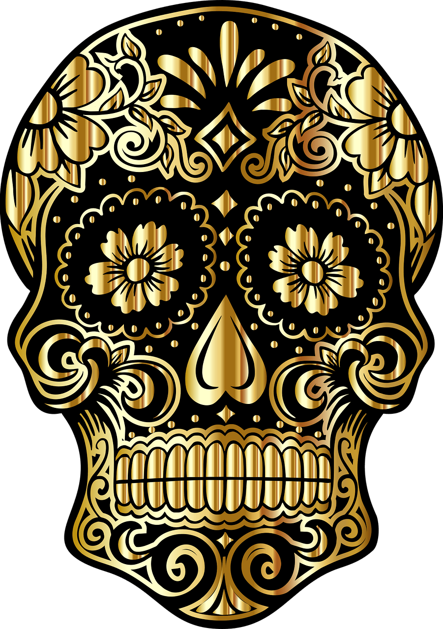 901x1280 Download Sugar Skull Mexico Day Of The Dead. Royalty Free Vector Graphic
