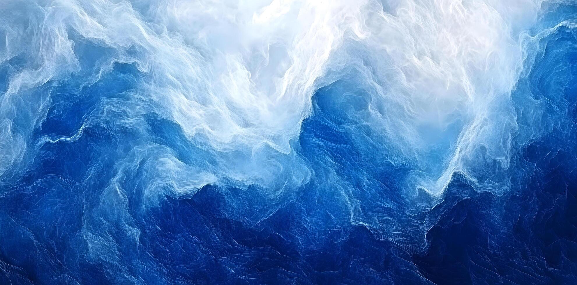 1981x980 Ethereal blue and white abstract art evokes the feeling of smoke, sky, or water
